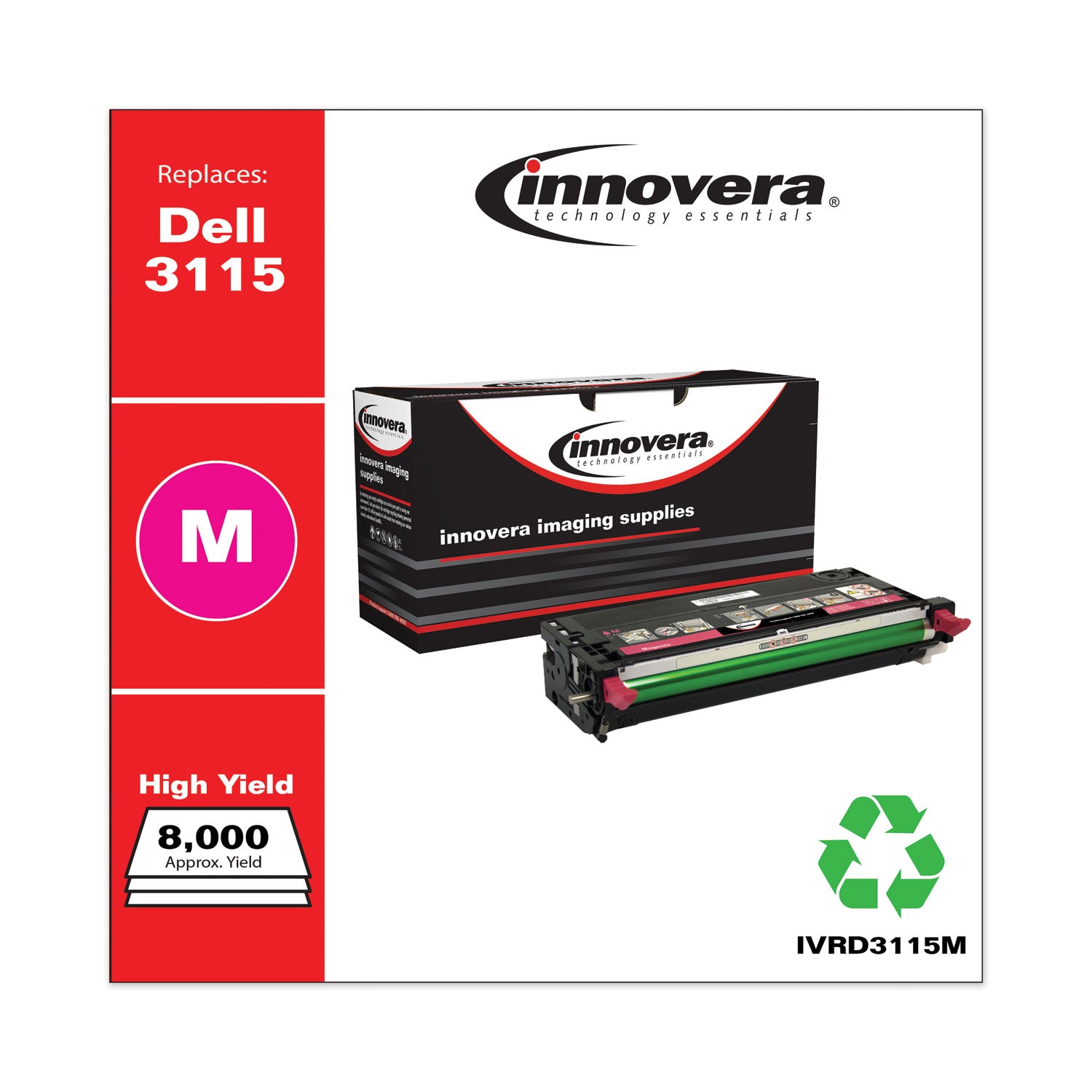Remanufactured Magenta High-Yield Toner, Replacement for 310-8399, 8,000 Page-Yield, Ships in 1-3 Business Days -