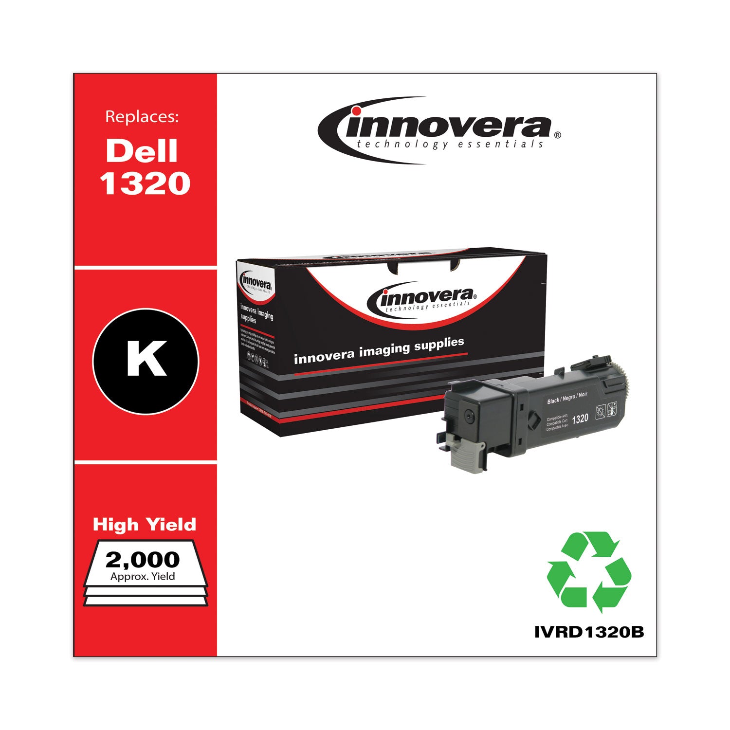 Remanufactured Black High-Yield Toner, Replacement for 310-9058, 2,000 Page-Yield -