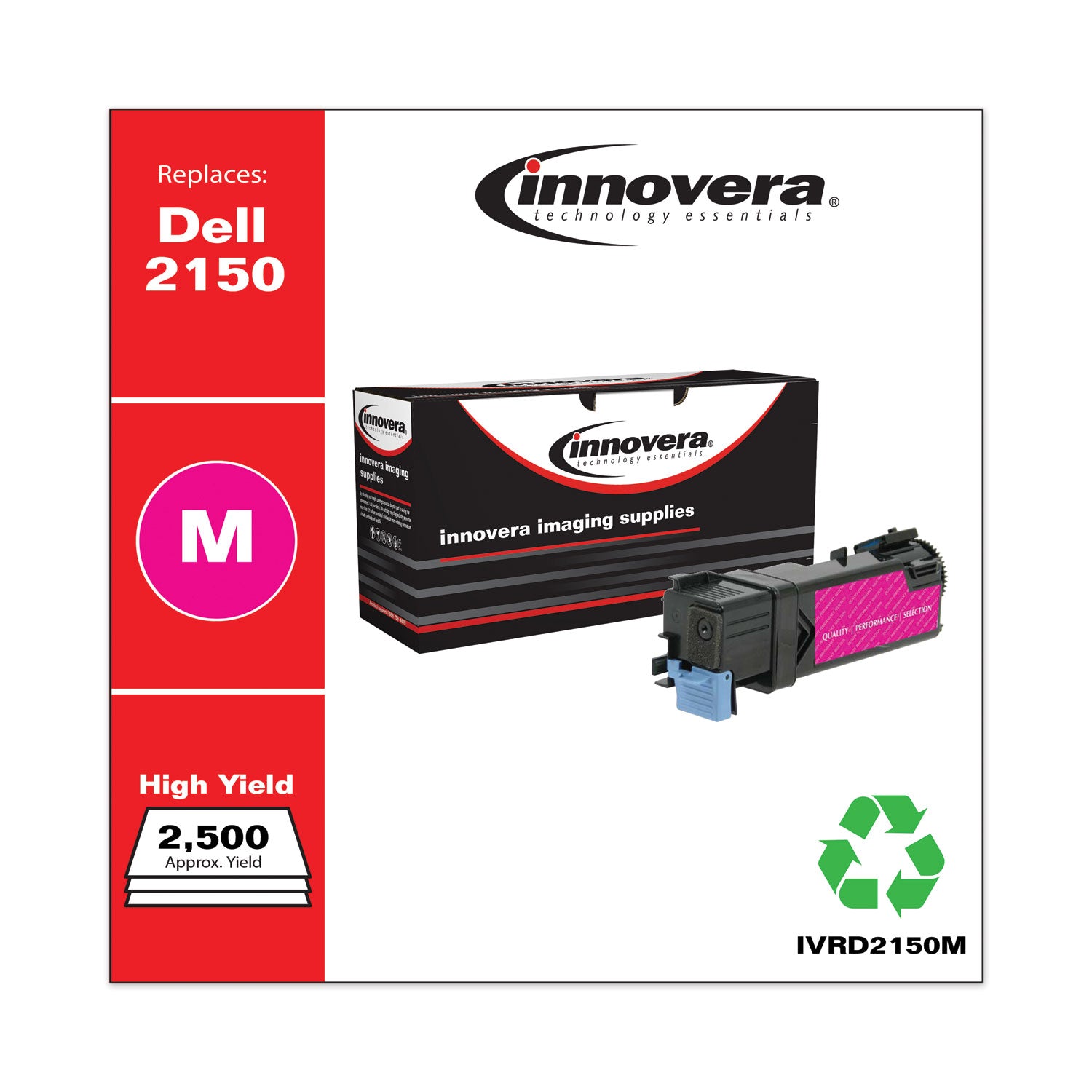 Remanufactured Magenta High-Yield Toner, Replacement for 331-0717, 2,500 Page-Yield, Ships in 1-3 Business Days -