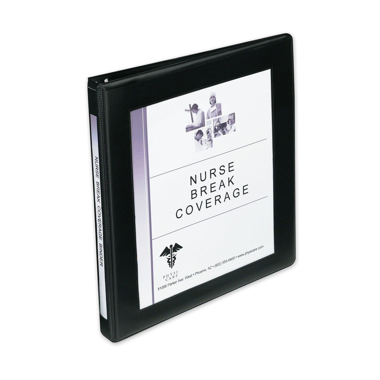 Framed View Heavy-Duty Binders, 3 Rings, 0.5" Capacity, 11 x 8.5, Black -