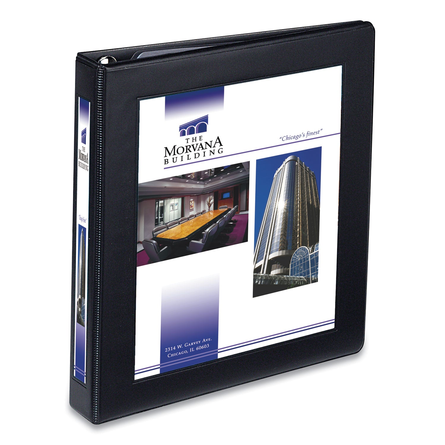 Framed View Heavy-Duty Binders, 3 Rings, 1" Capacity, 11 x 8.5, Black -