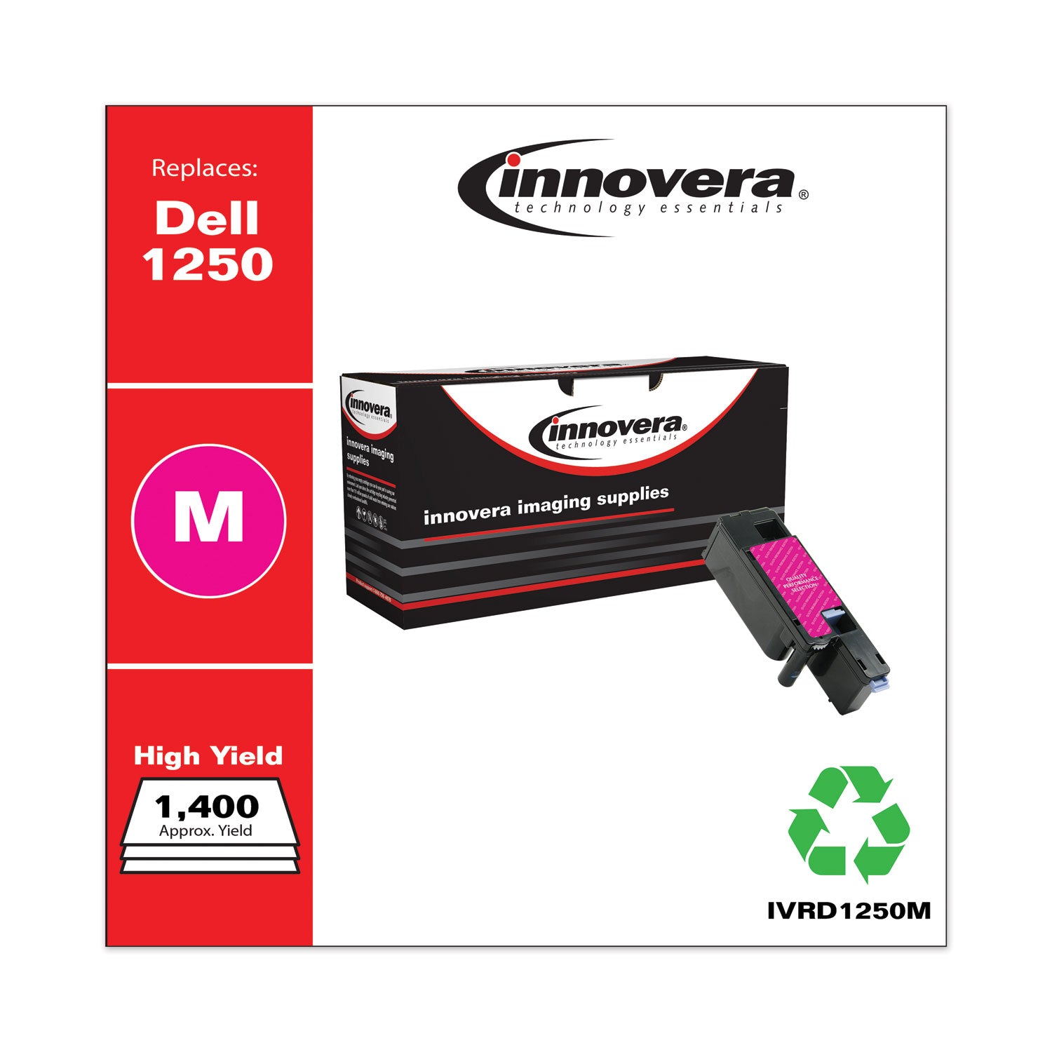 Remanufactured Magenta High-Yield Toner, Replacement for 331-0780, 1,400 Page-Yield -