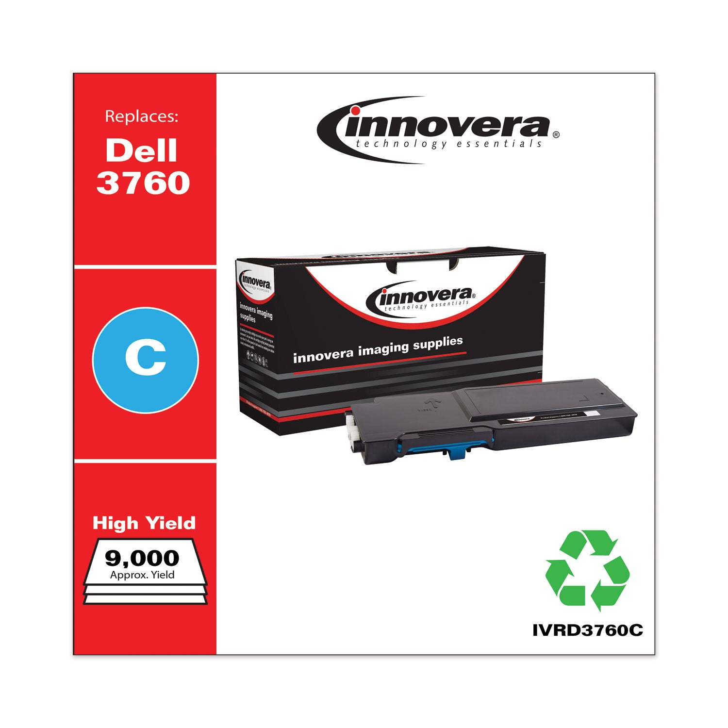 Remanufactured Cyan Toner, Replacement for 331-8432, 9,000 Page-Yield, Ships in 1-3 Business Days -