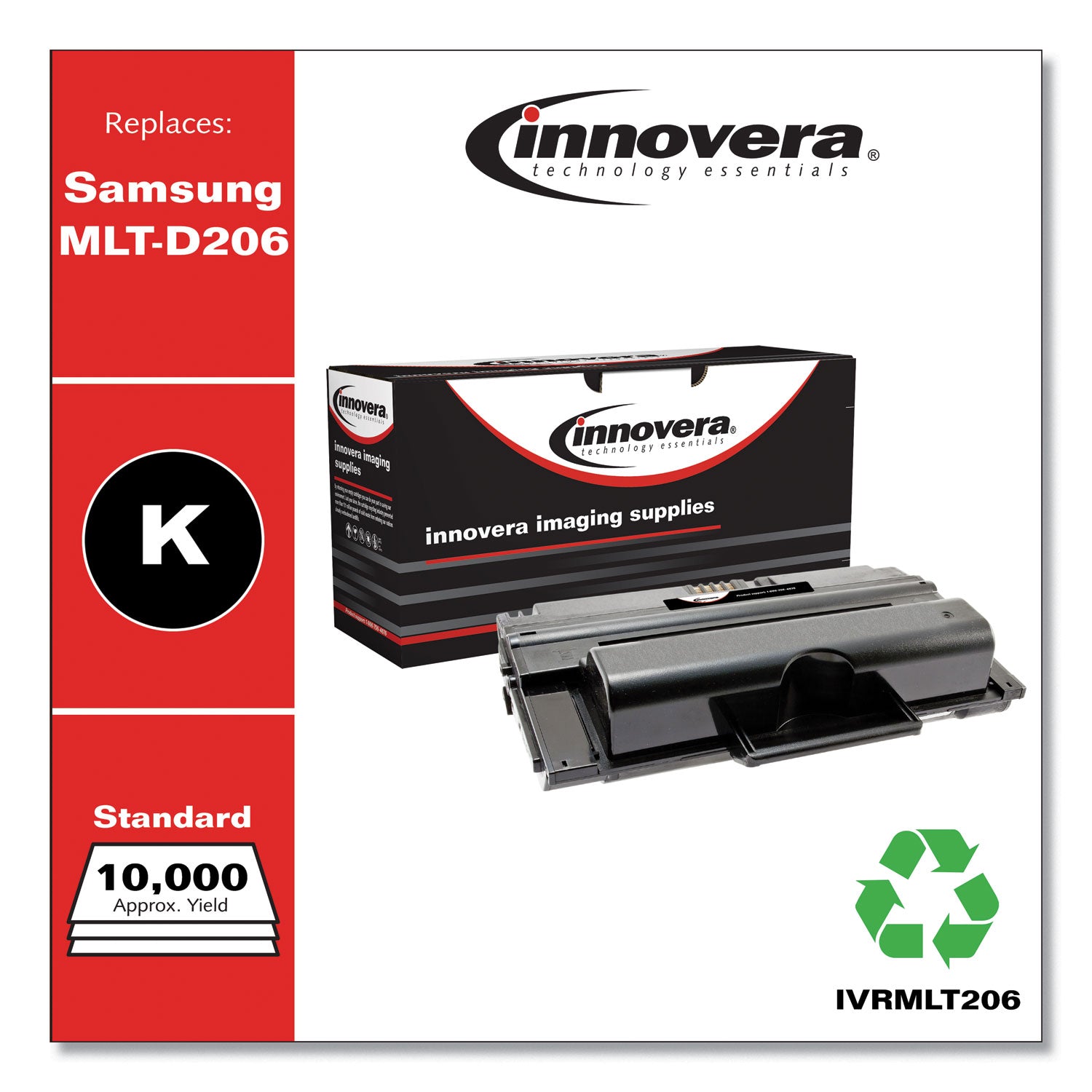 Remanufactured Black Toner, Replacement for MLT-D206L, 10,000 Page-Yield, Ships in 1-3 Business Days -