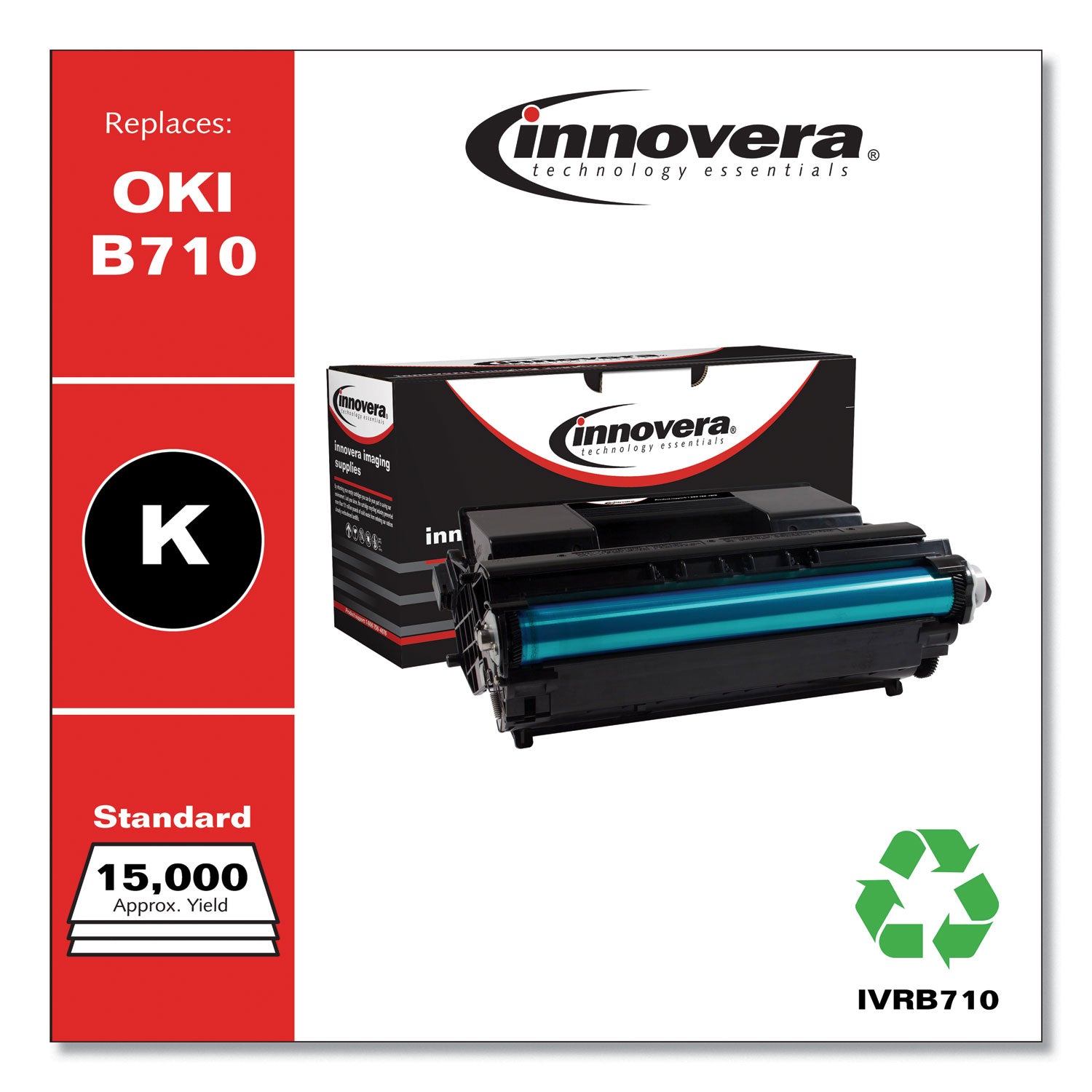 Remanufactured Black Toner, Replacement for 52123601, 15,000 Page-Yield, Ships in 1-3 Business Days -