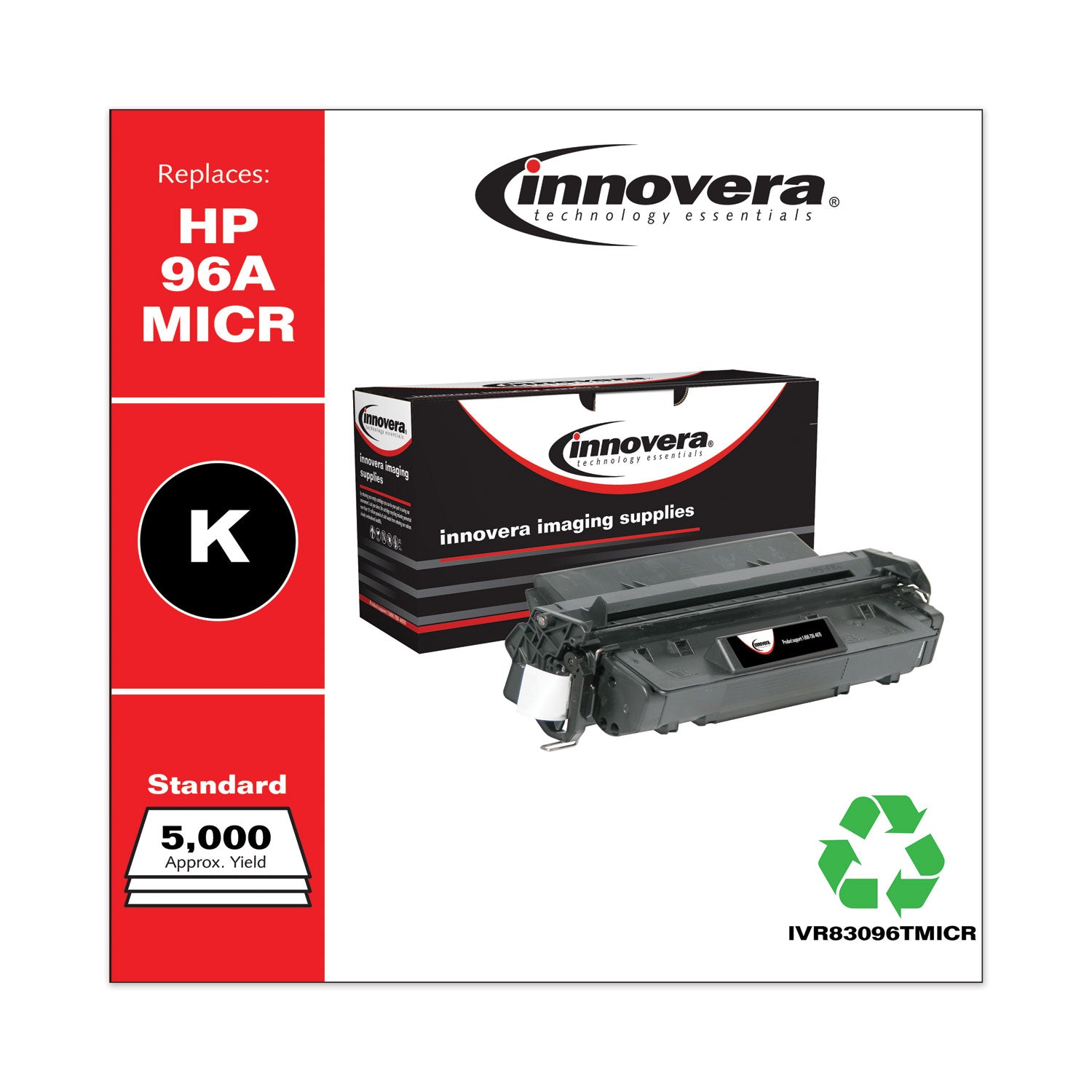 Remanufactured Black MICR Toner, Replacement for 96AM (C4096AM), 5,000 Page-Yield, Ships in 1-3 Business Days -