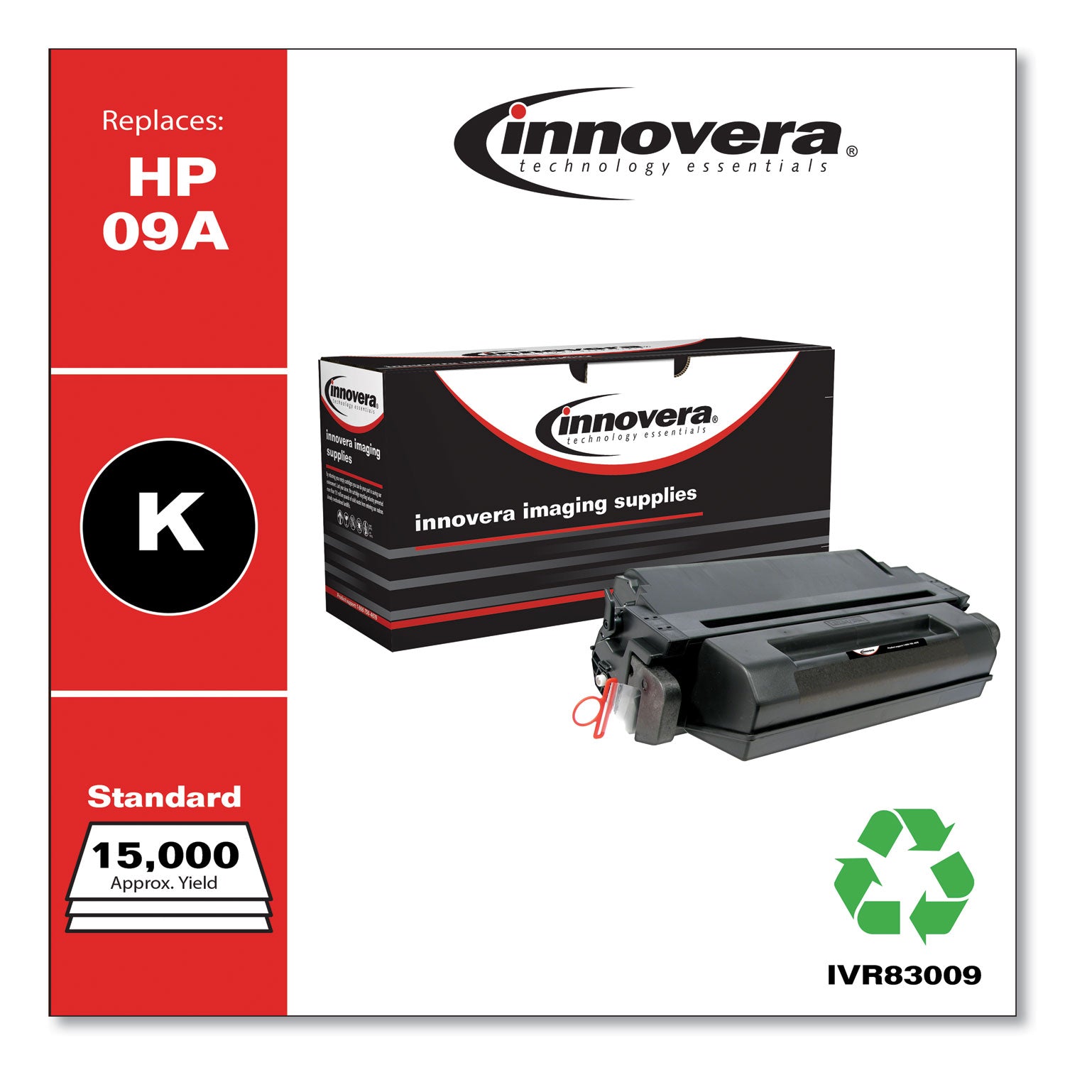 Remanufactured Black Toner, Replacement for 09A (C3909A), 15,000 Page-Yield, Ships in 1-3 Business Days -