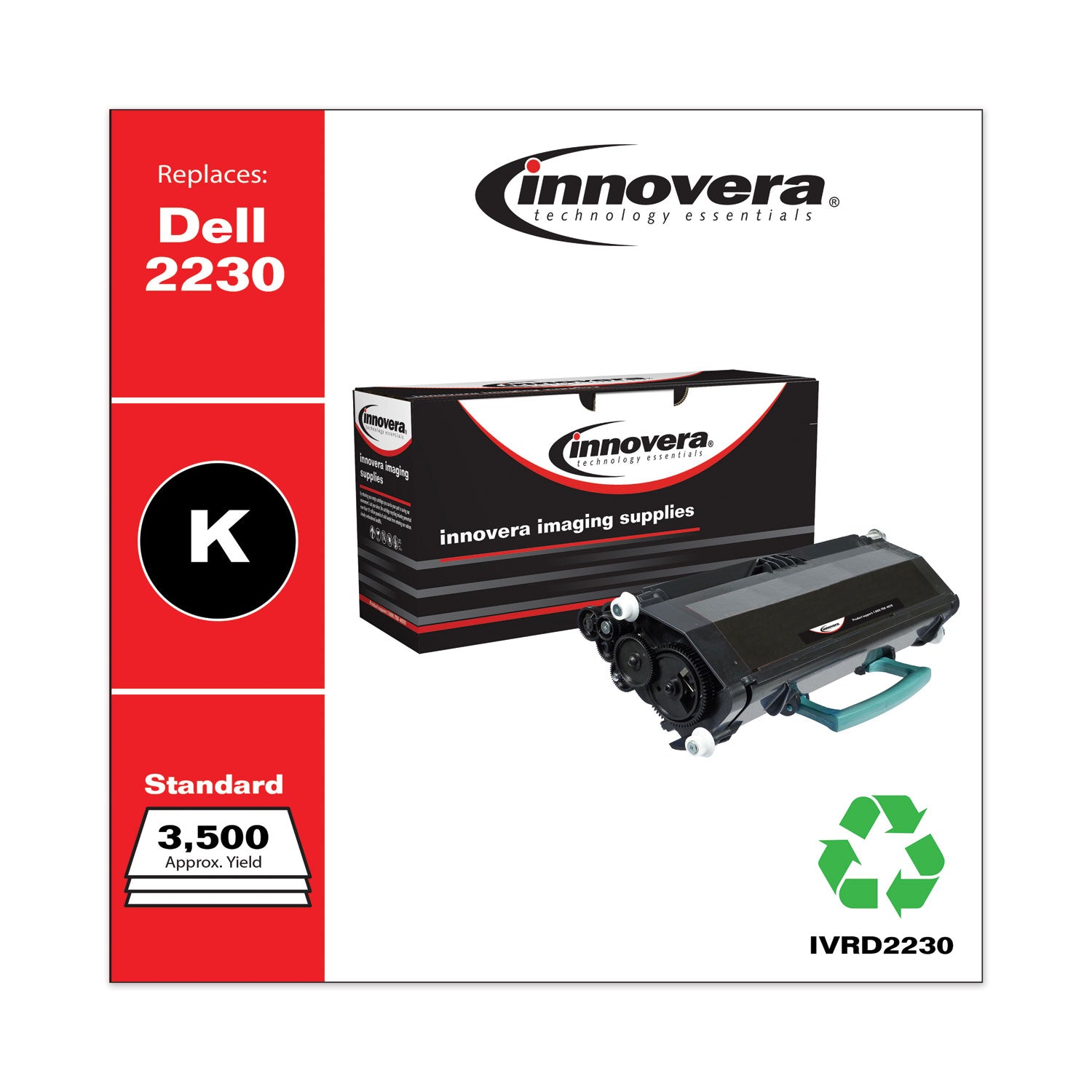 Remanufactured Black Toner, Replacement for 330-4130, 3,500 Page-Yield, Ships in 1-3 Business Days -