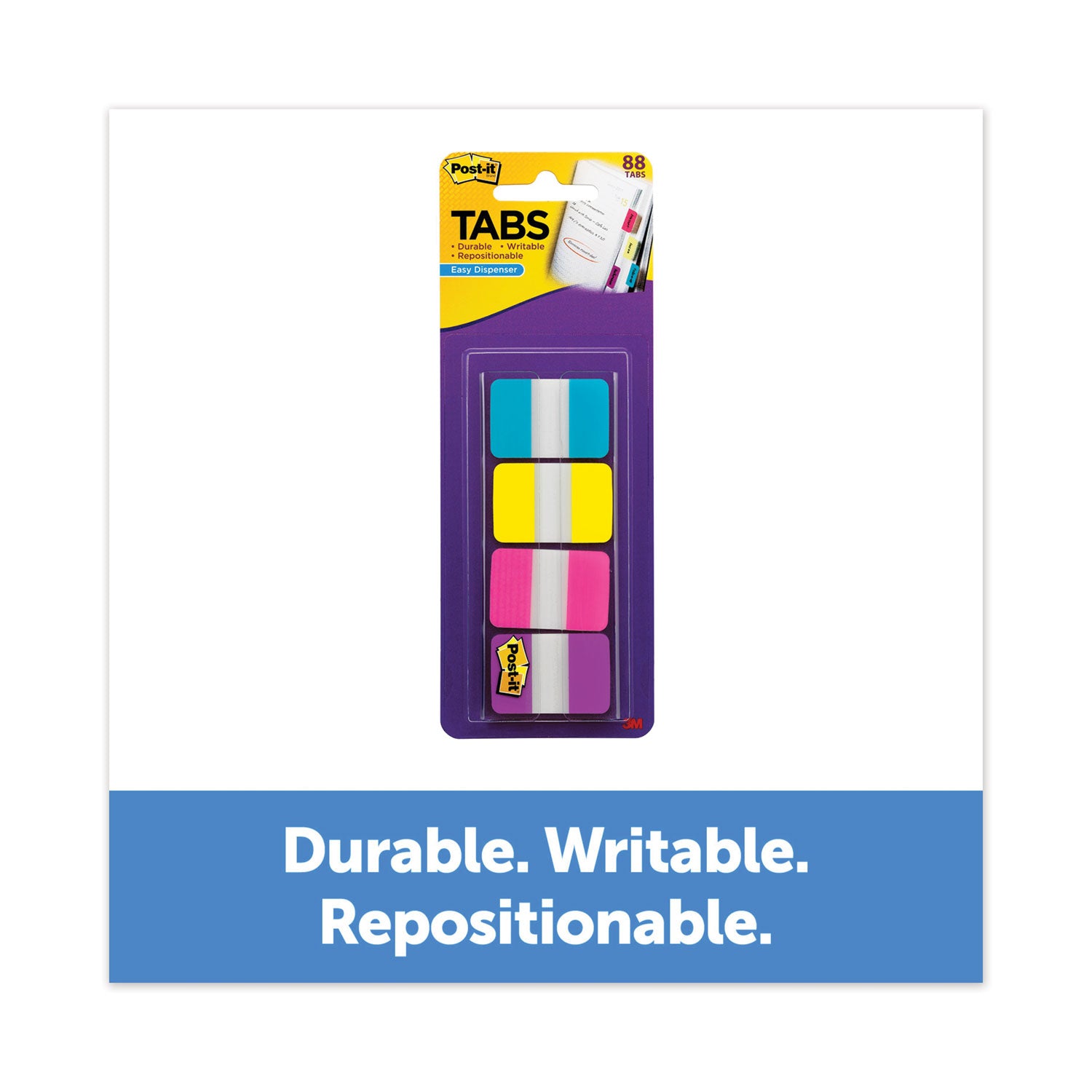 1-wide-tabs-with-dispenser-aqua-pink-violet-yellow-88-pack_mmm70005179216 - 1