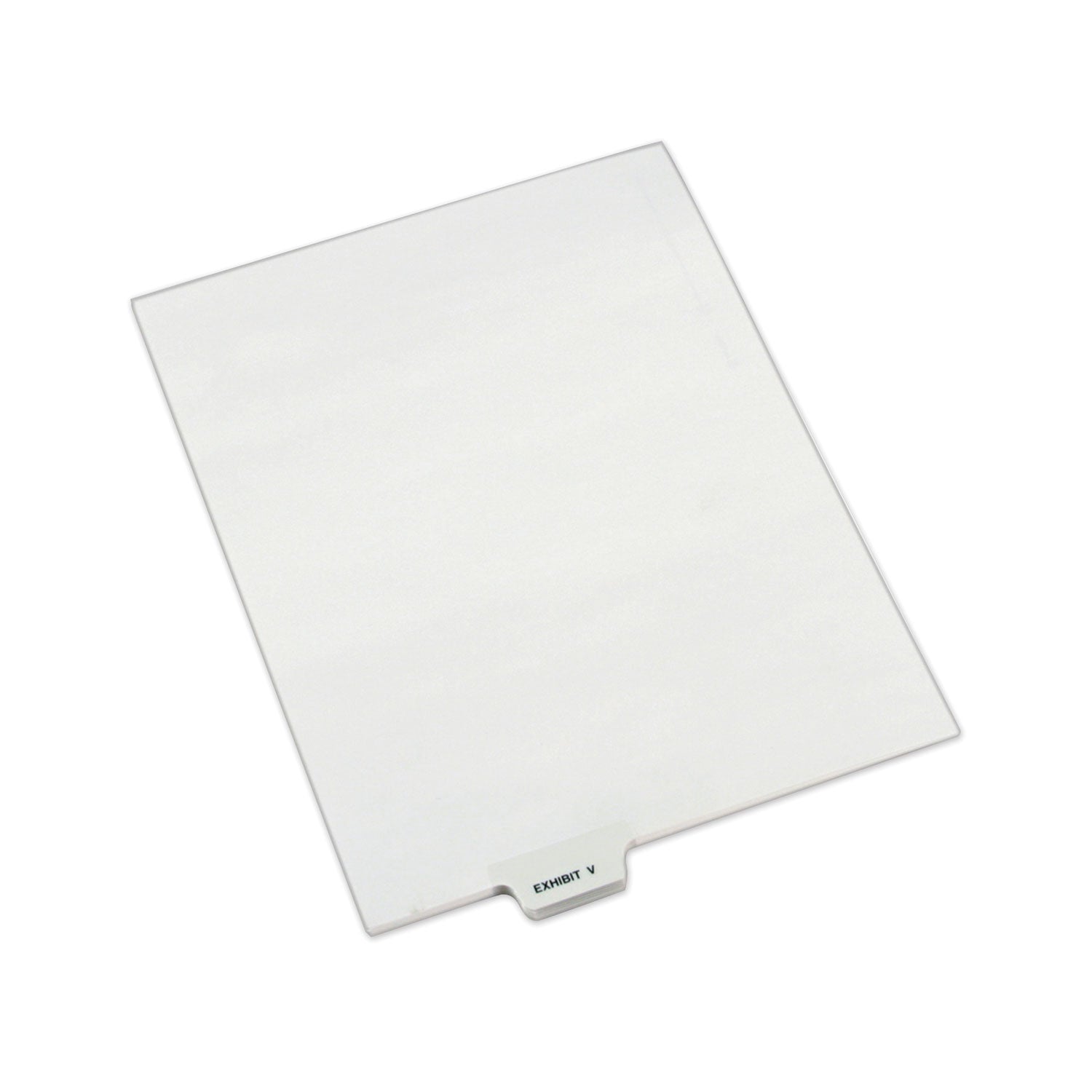 Avery-Style Preprinted Legal Bottom Tab Dividers, 26-Tab, Exhibit V, 11 x 8.5, White, 25/Pack -