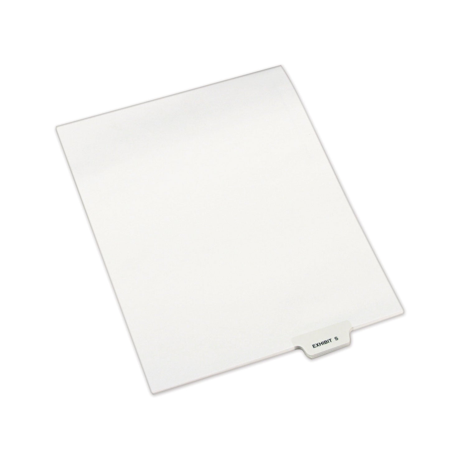 Avery-Style Preprinted Legal Bottom Tab Dividers, 26-Tab, Exhibit S, 11 x 8.5, White, 25/Pack -
