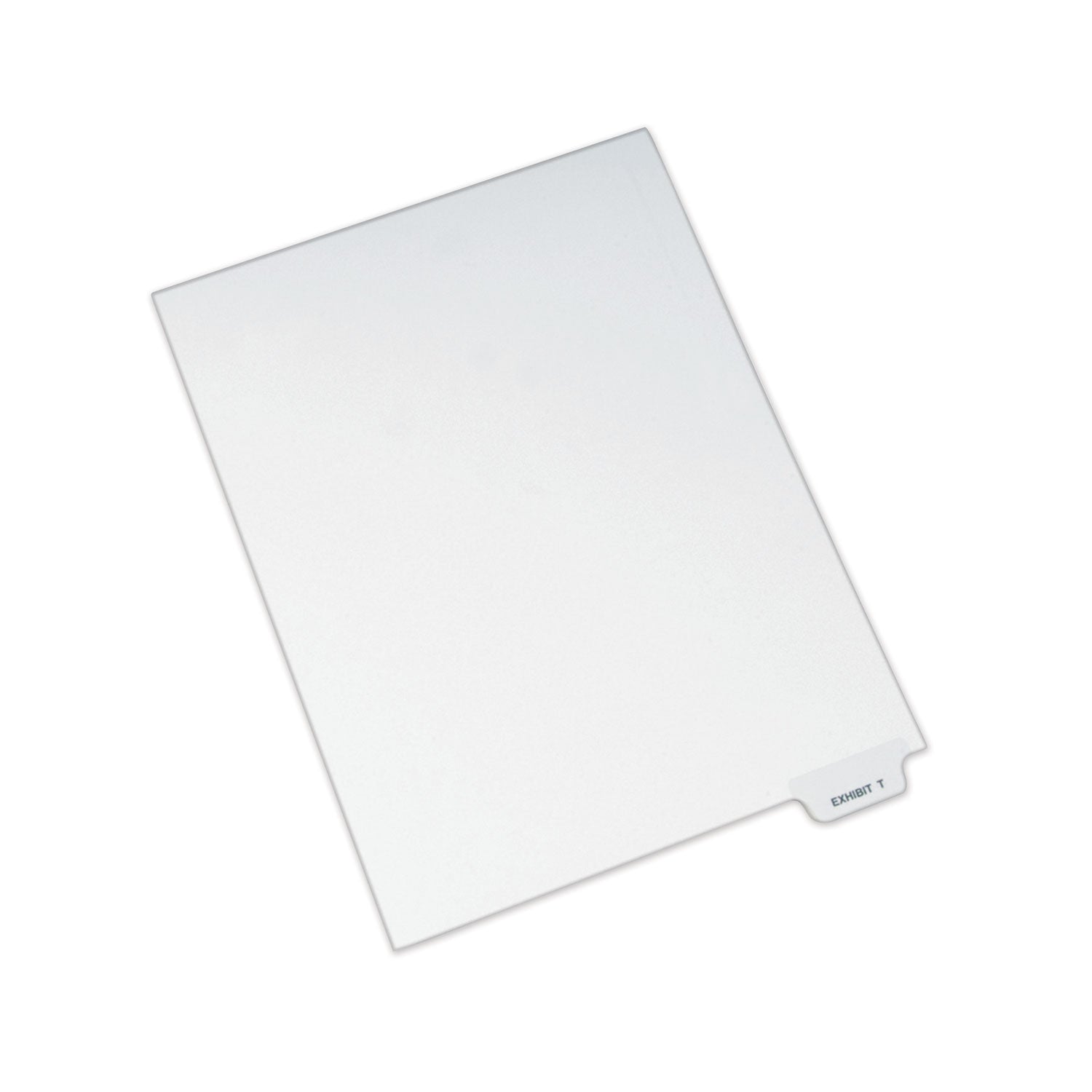 Avery-Style Preprinted Legal Bottom Tab Dividers, 26-Tab, Exhibit T, 11 x 8.5, White, 25/Pack -