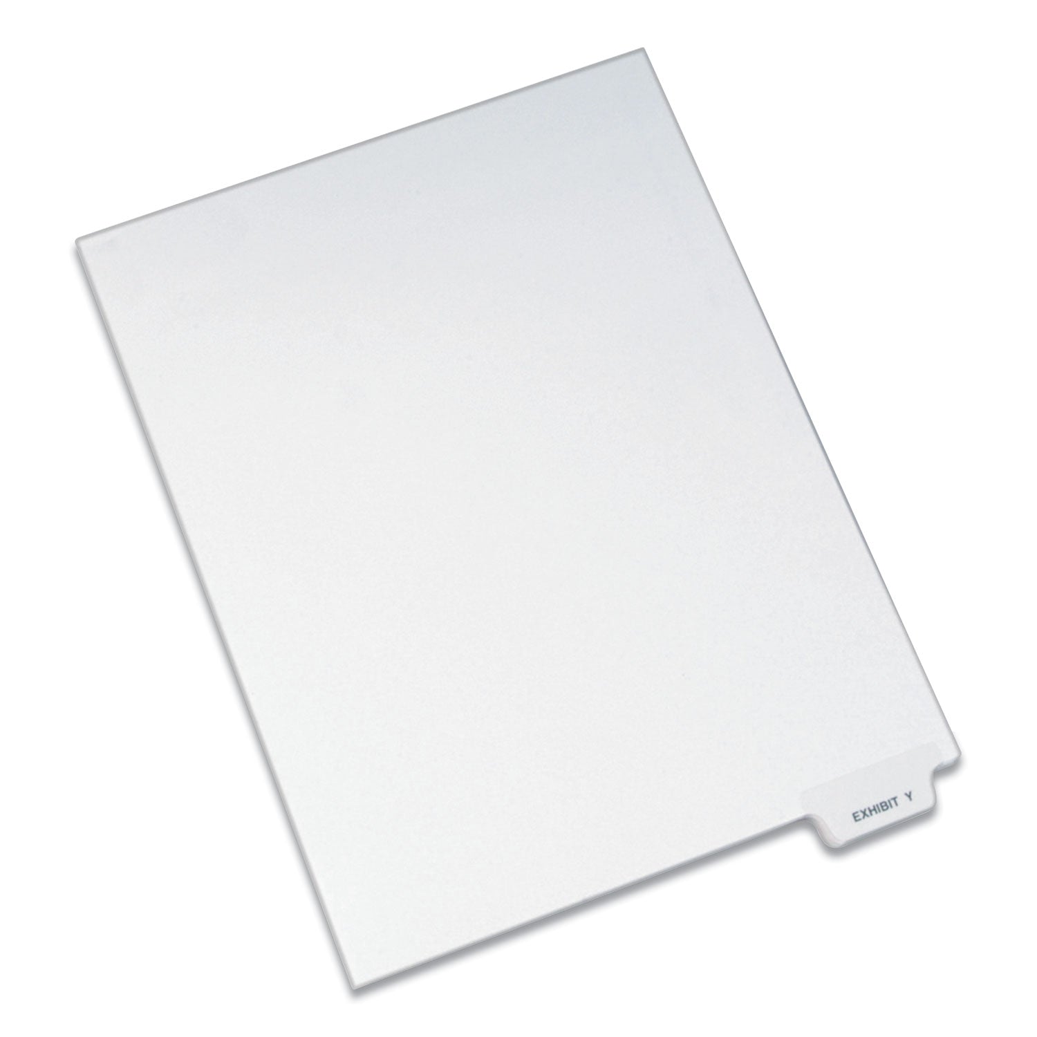 Avery-Style Preprinted Legal Bottom Tab Dividers, 26-Tab, Exhibit Y, 11 x 8.5, White, 25/Pack -