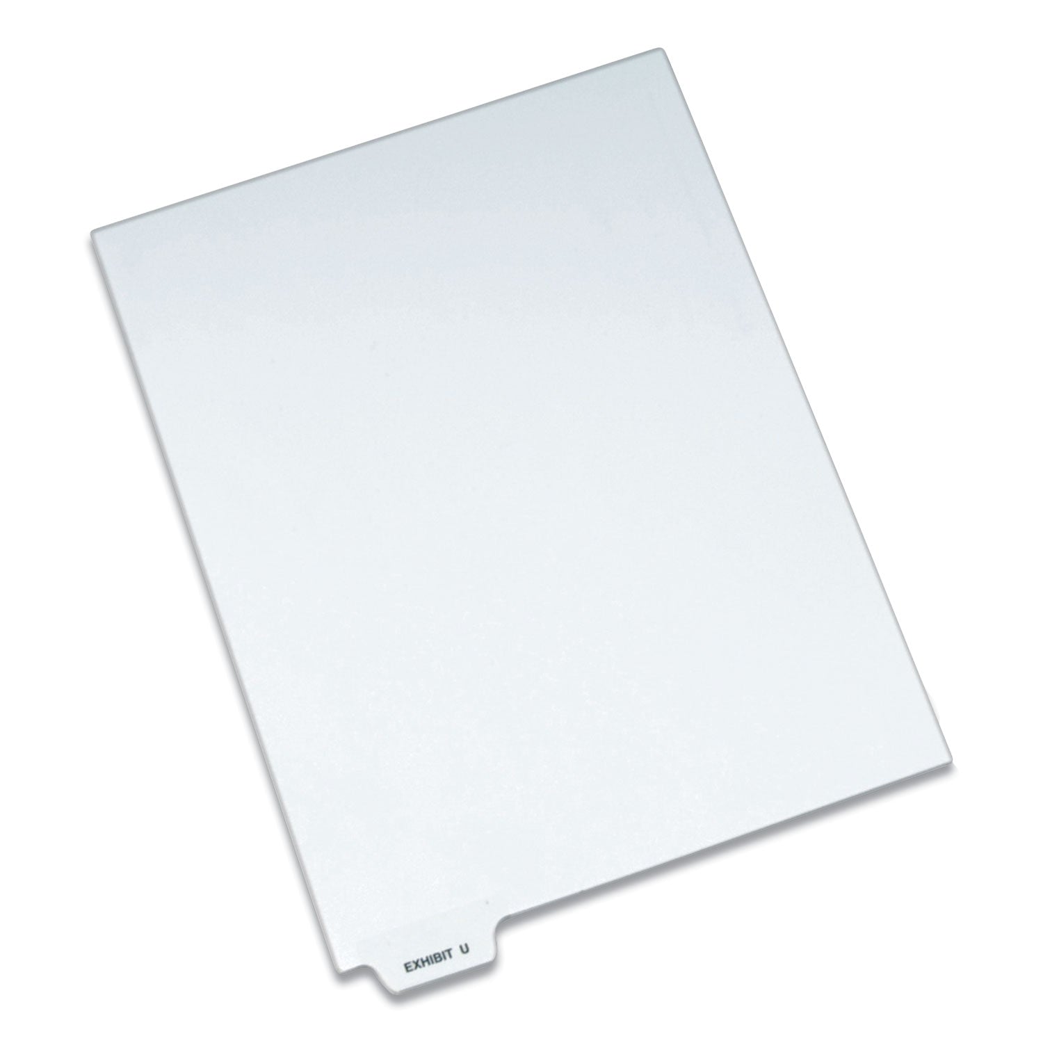 Avery-Style Preprinted Legal Bottom Tab Dividers, 26-Tab, Exhibit U, 11 x 8.5, White, 25/Pack -