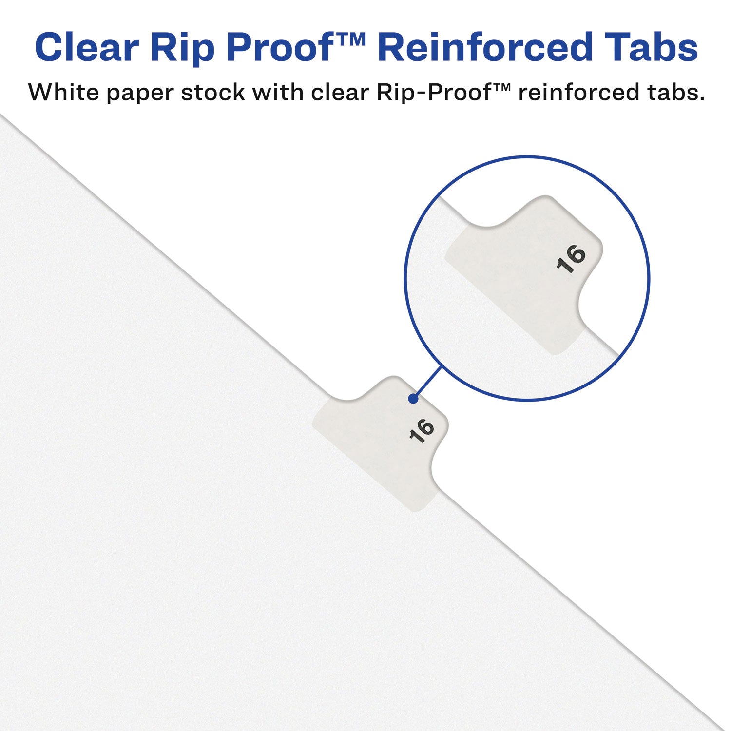 Avery-Style Preprinted Legal Side Tab Divider, 26-Tab, Exhibit A, 11 x 8.5, White, 25/Pack, (1371) -