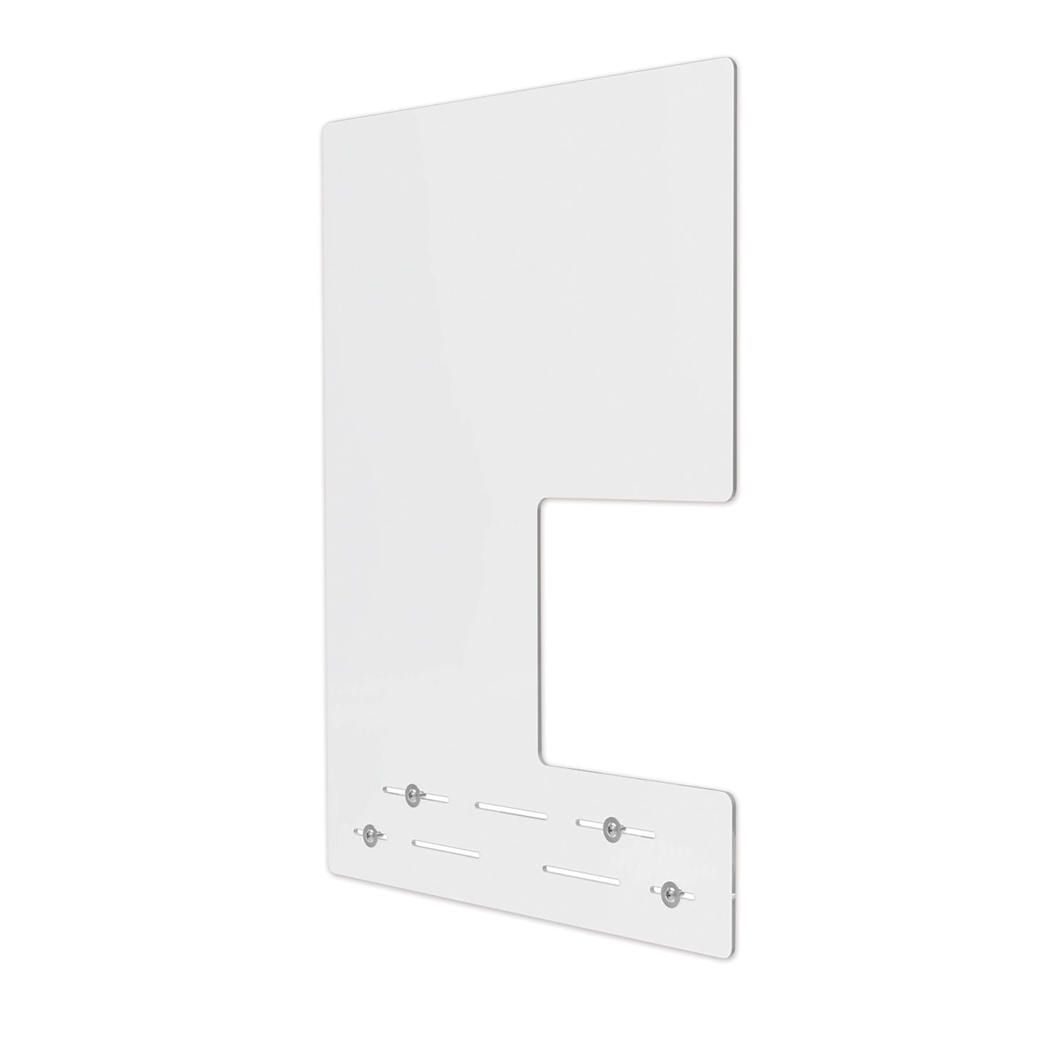 mounting-safety-barrier-with-side-pass-thru-2375-x-3175-polycarbonate-clear-2-carton_defpbcmpc2331s - 1