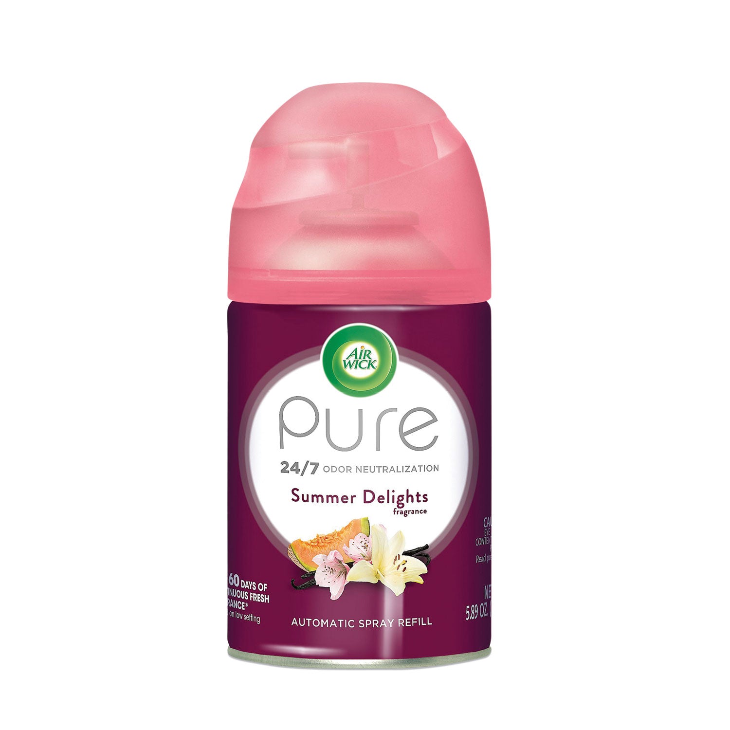 Freshmatic Life Scents Ultra Refill, Summer Delights, 5.89 oz Aerosol Spray, 6/Carton - 2