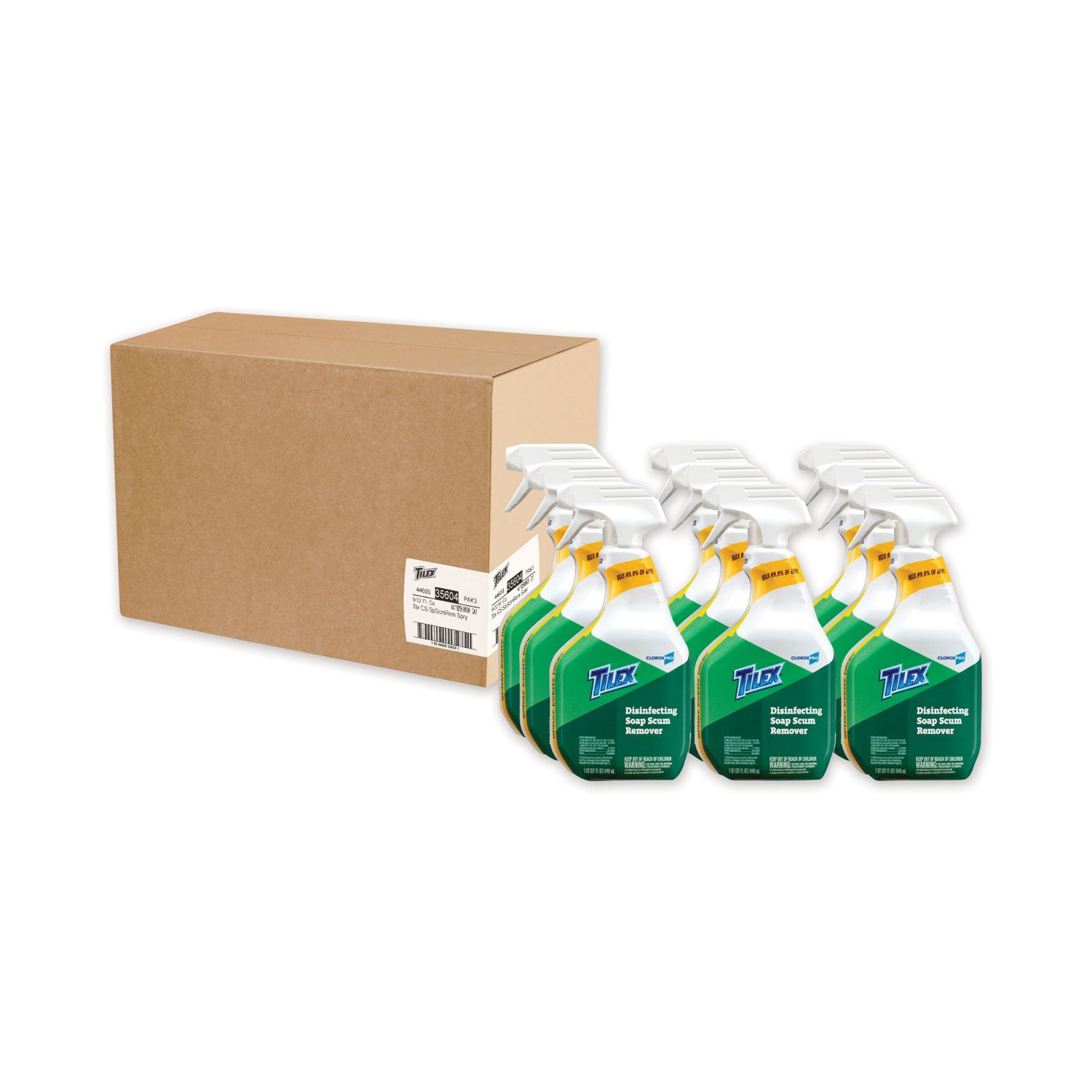 Soap Scum Remover and Disinfectant, 32 oz Smart Tube Spray, 9/Carton -