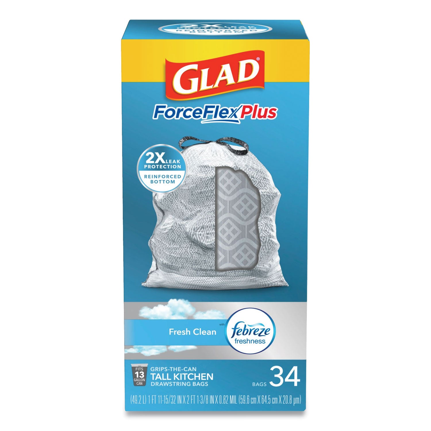 forceflexplus-odorshield-tall-kitchen-drawstring-trash-bags-13-gal-09-mil-24-x-28-white-34-bags-box-6-boxes-carton_clo70320 - 2