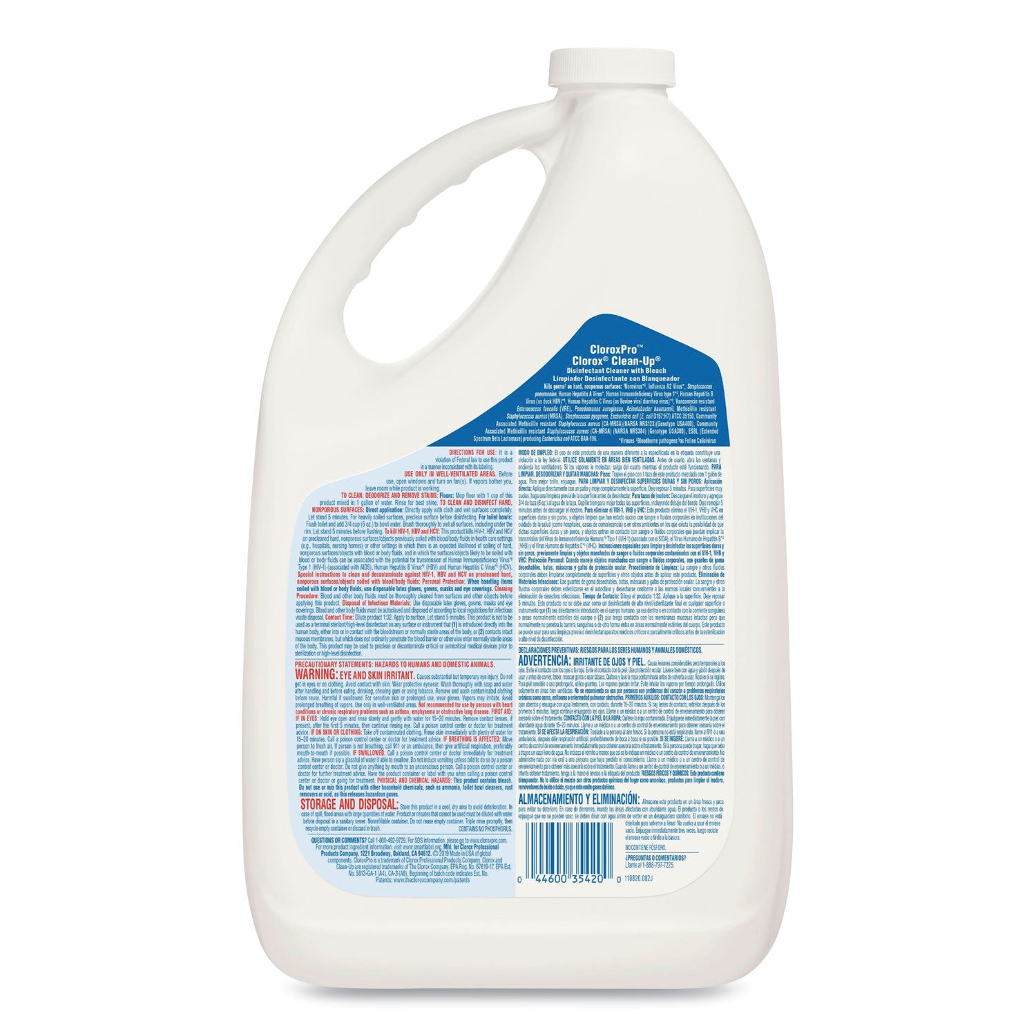 Clorox Pro Clorox Clean-up, Fresh Scent, 128 oz Refill Bottle -