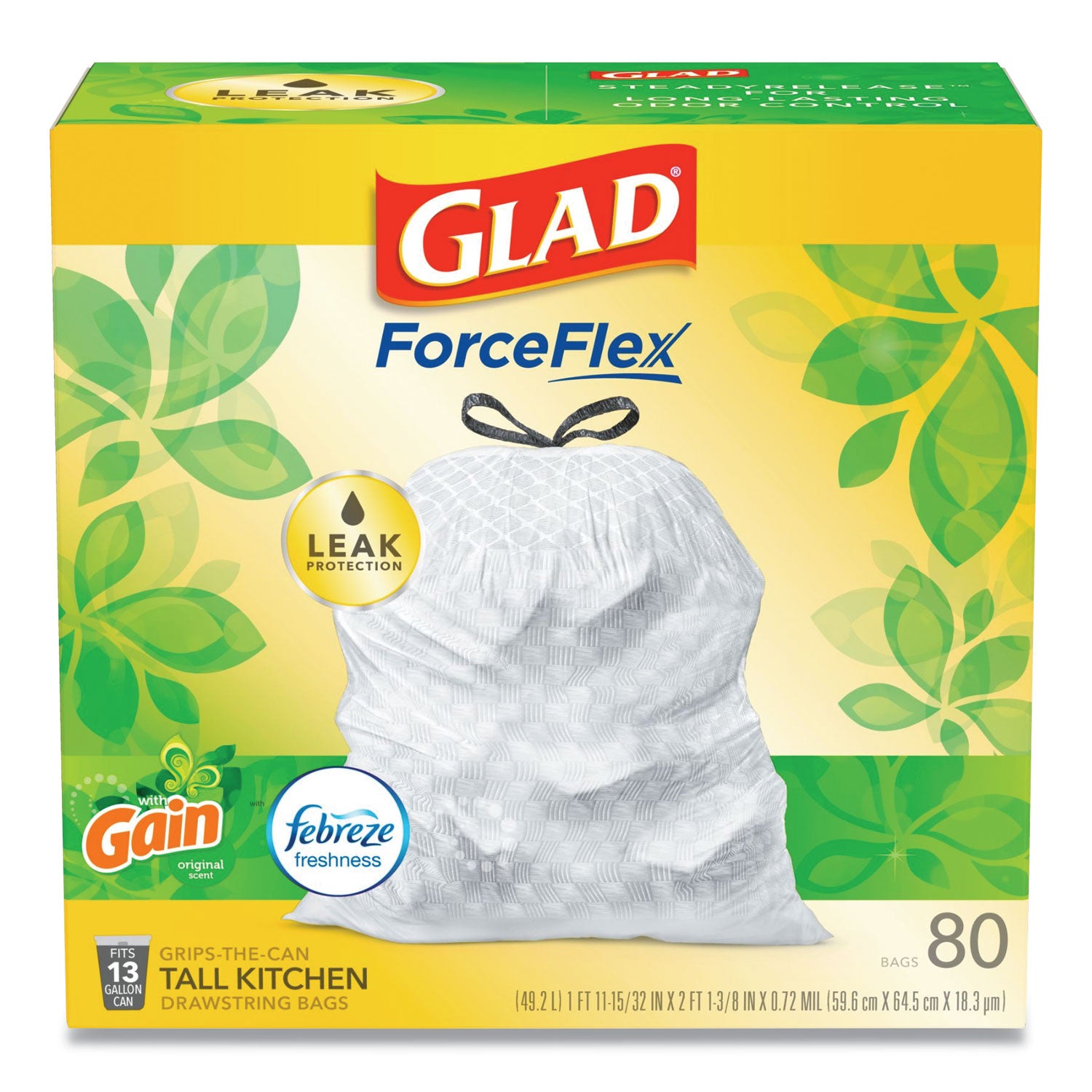 odorshield-tall-kitchen-drawstring-bags-13-gal-095-mil-24-x-2738-white-80-box_clo78900bx - 1