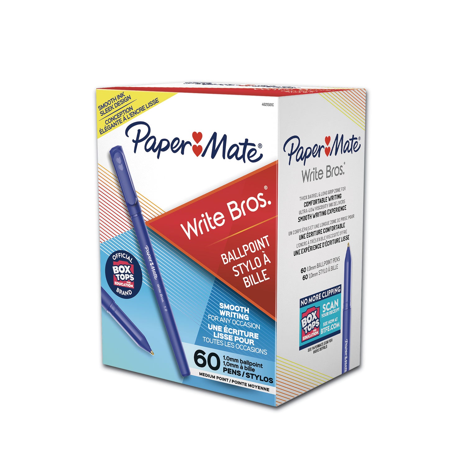 write-bros-ballpoint-pen-value-pack-stick-medium-1-mm-blue-ink-blue-barrel-60-pack_pap4621501c - 2