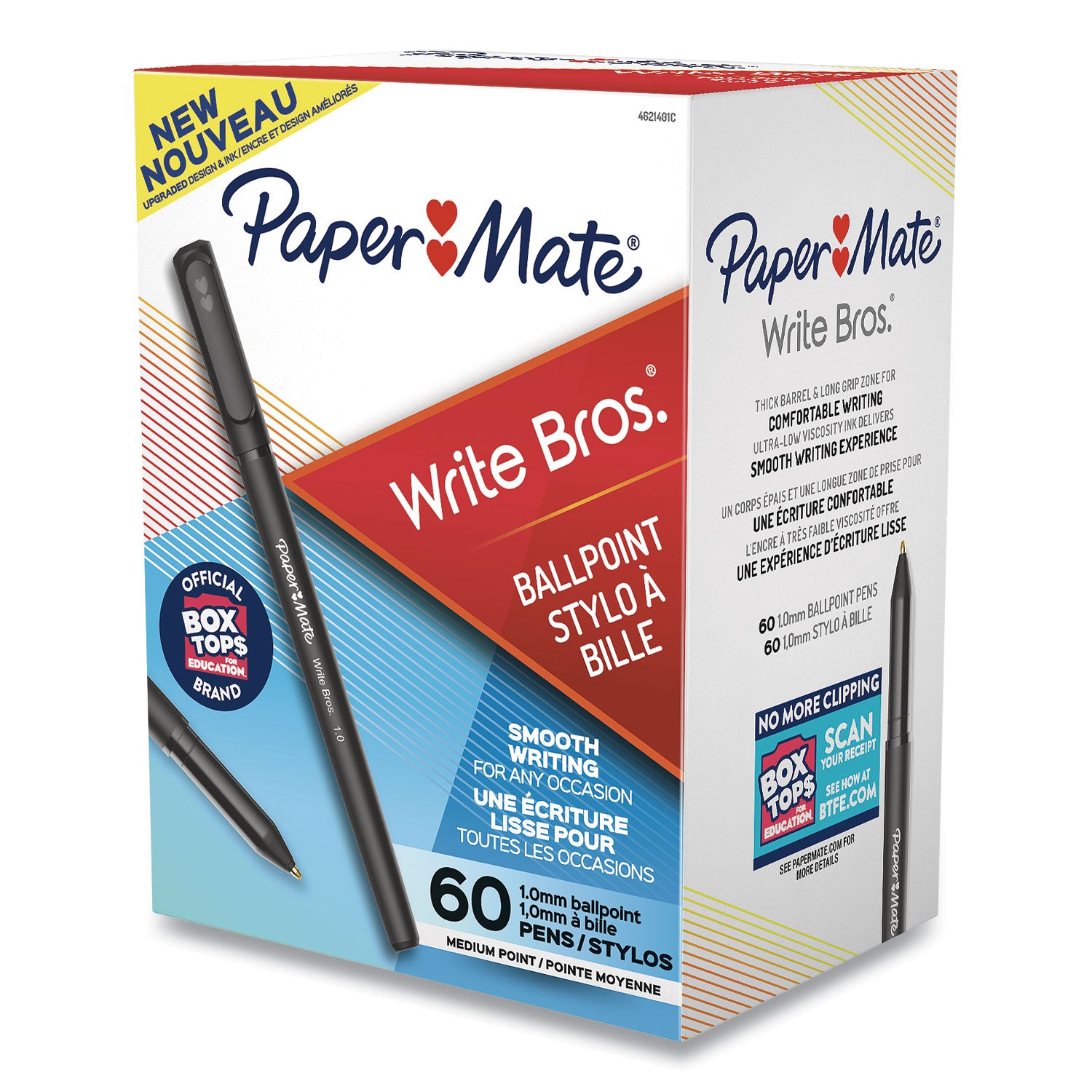 write-bros-ballpoint-pen-value-pack-stick-medium-1-mm-black-ink-black-barrel-60-pack_pap4621401c - 2