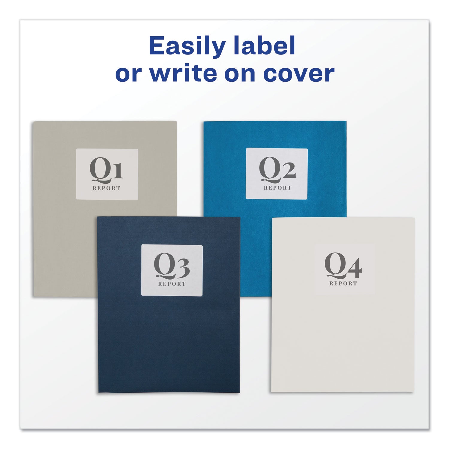 Two-Pocket Folder, 40-Sheet Capacity, 11 x 8.5, White, 25/Box -