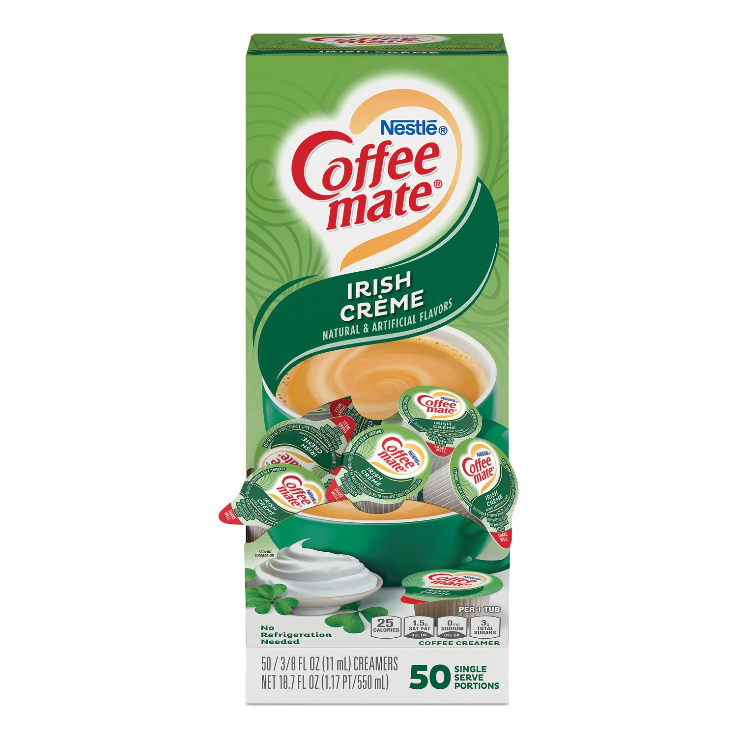 liquid-coffee-creamer-irish-creme-038-oz-mini-cups-50-box-4-boxes-carton-200-total-carton_nes35112ct - 2