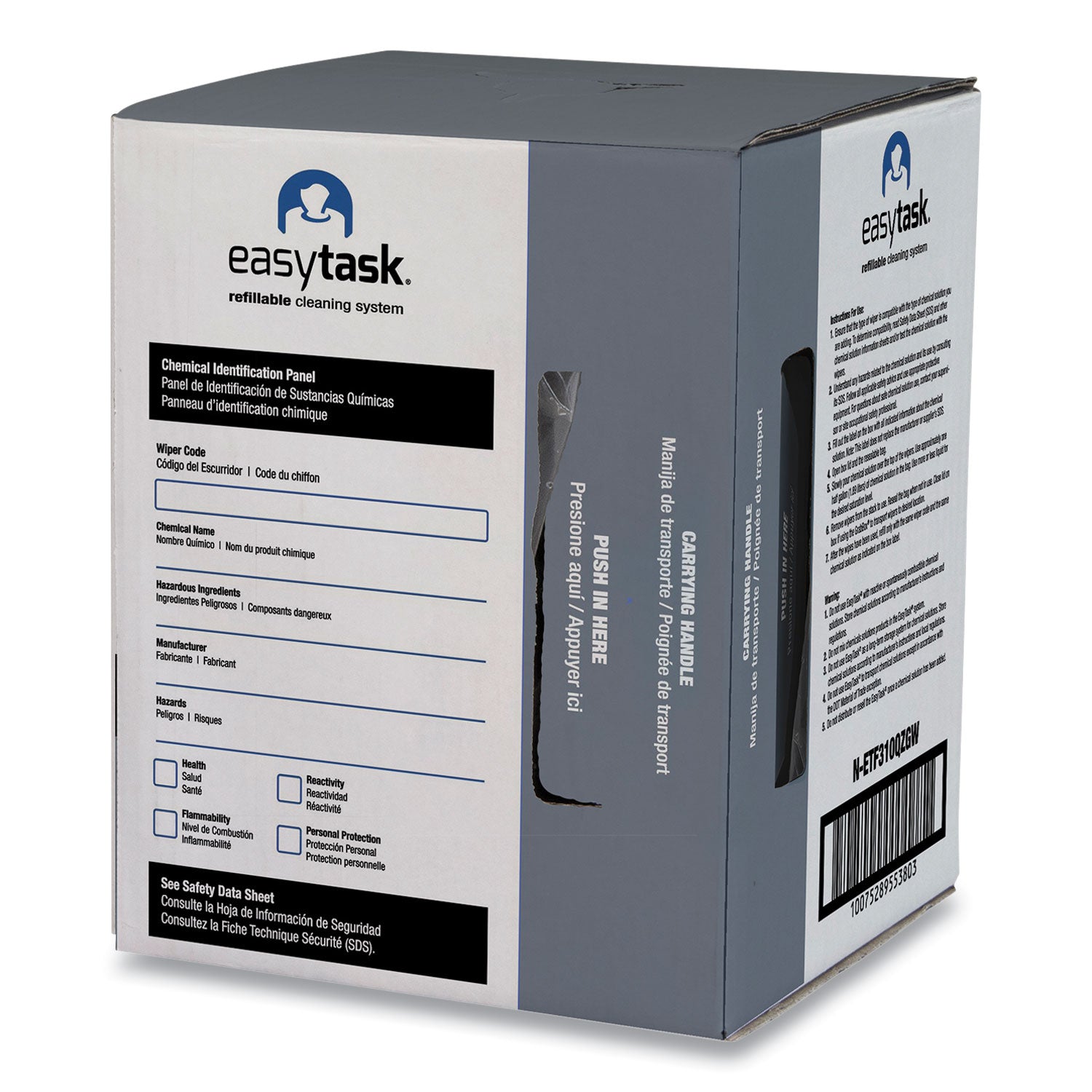 easy-task-f310-wiper-quarterfold-1-ply-10-x-13-white-zipper-bag-175-bag_hosnetf310qzgw - 2