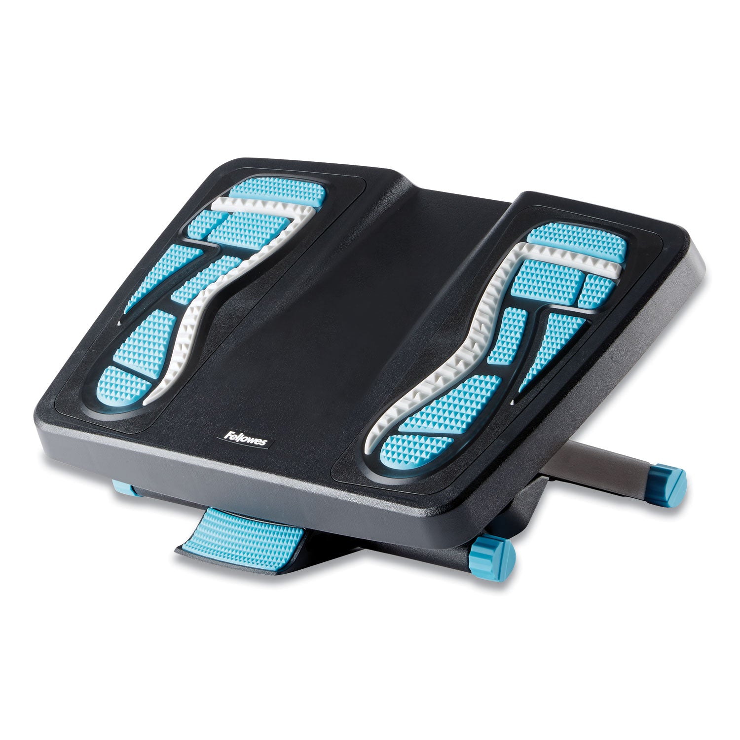 Energizer Foot Support, 17.88w x 13.25d x 4 to 6.5h, Charcoal/Blue/Gray -