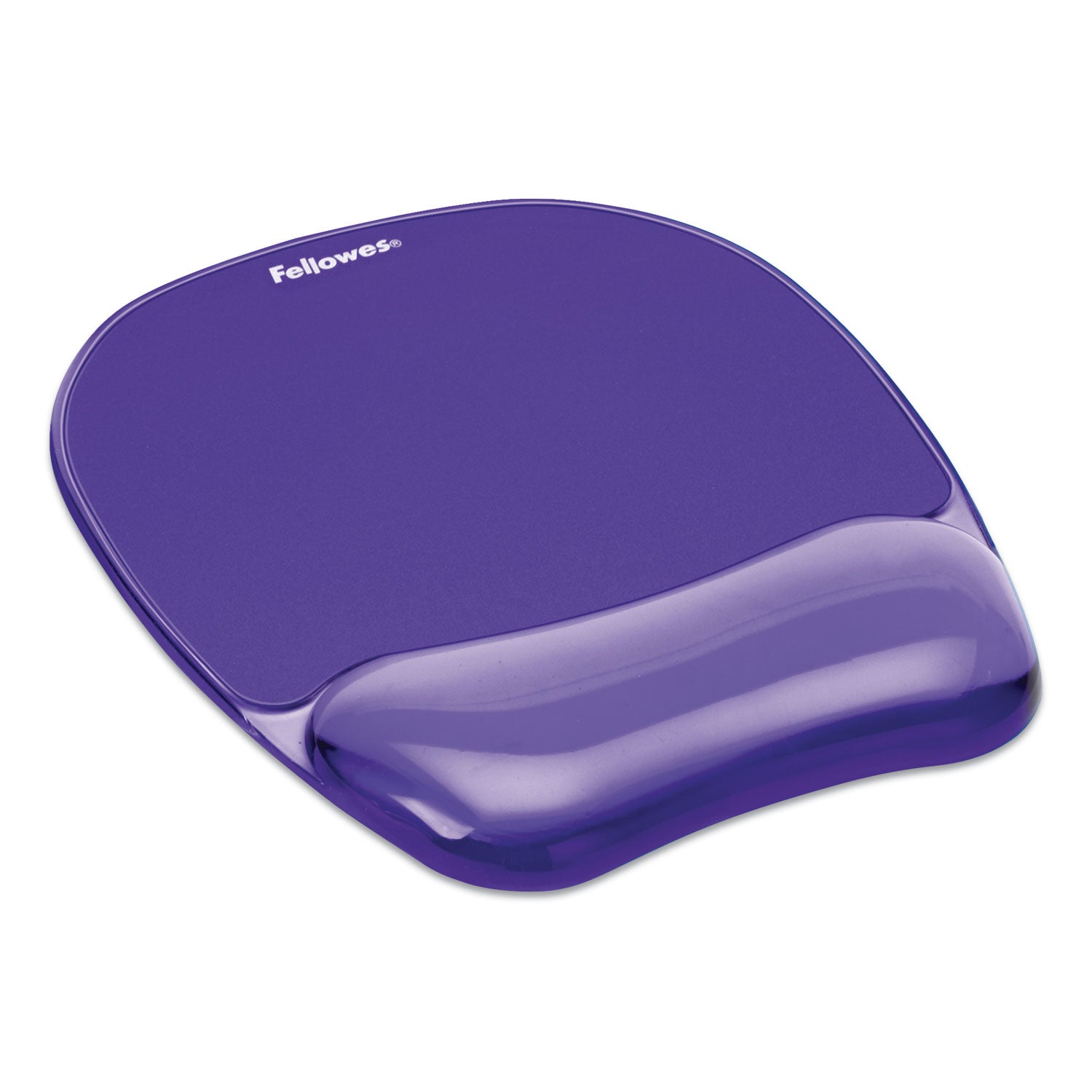 Gel Crystals Mouse Pad with Wrist Rest, 7.87 x 9.18, Purple -