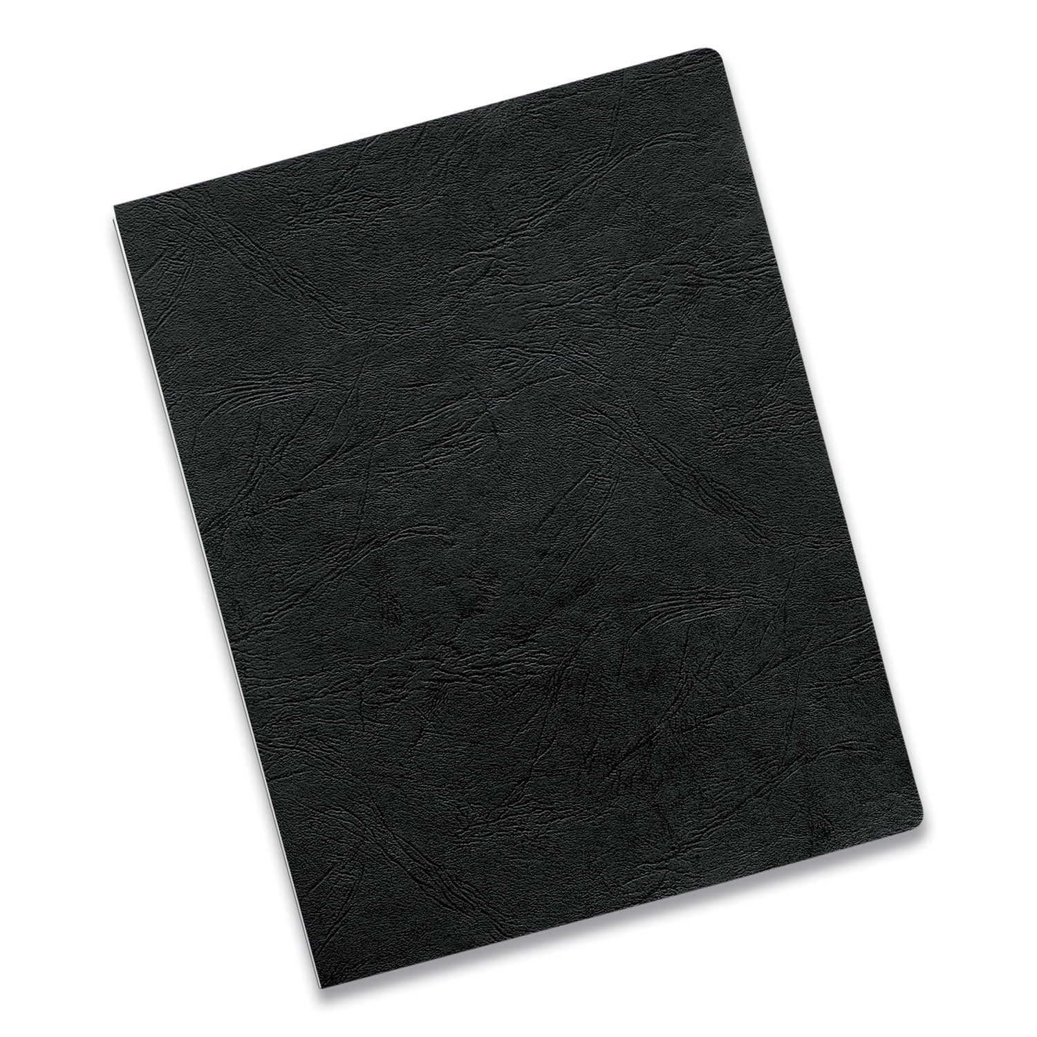 Executive Leather-Like Presentation Cover, Black, 11.25 x 8.75, Unpunched, 50/Pack -