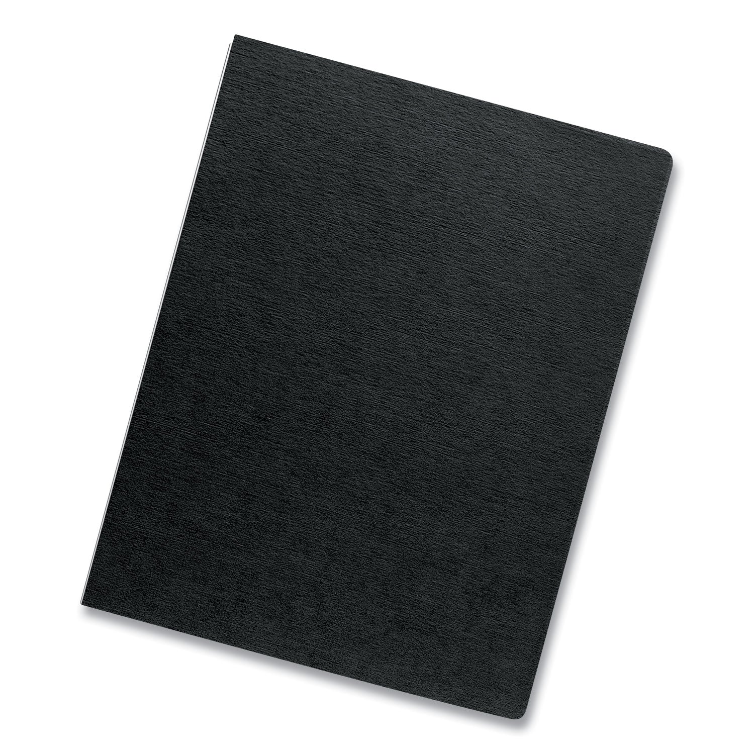 Expressions Linen Texture Presentation Covers for Binding Systems, Black, 11.25 x 8.75, Unpunched, 200/Pack -