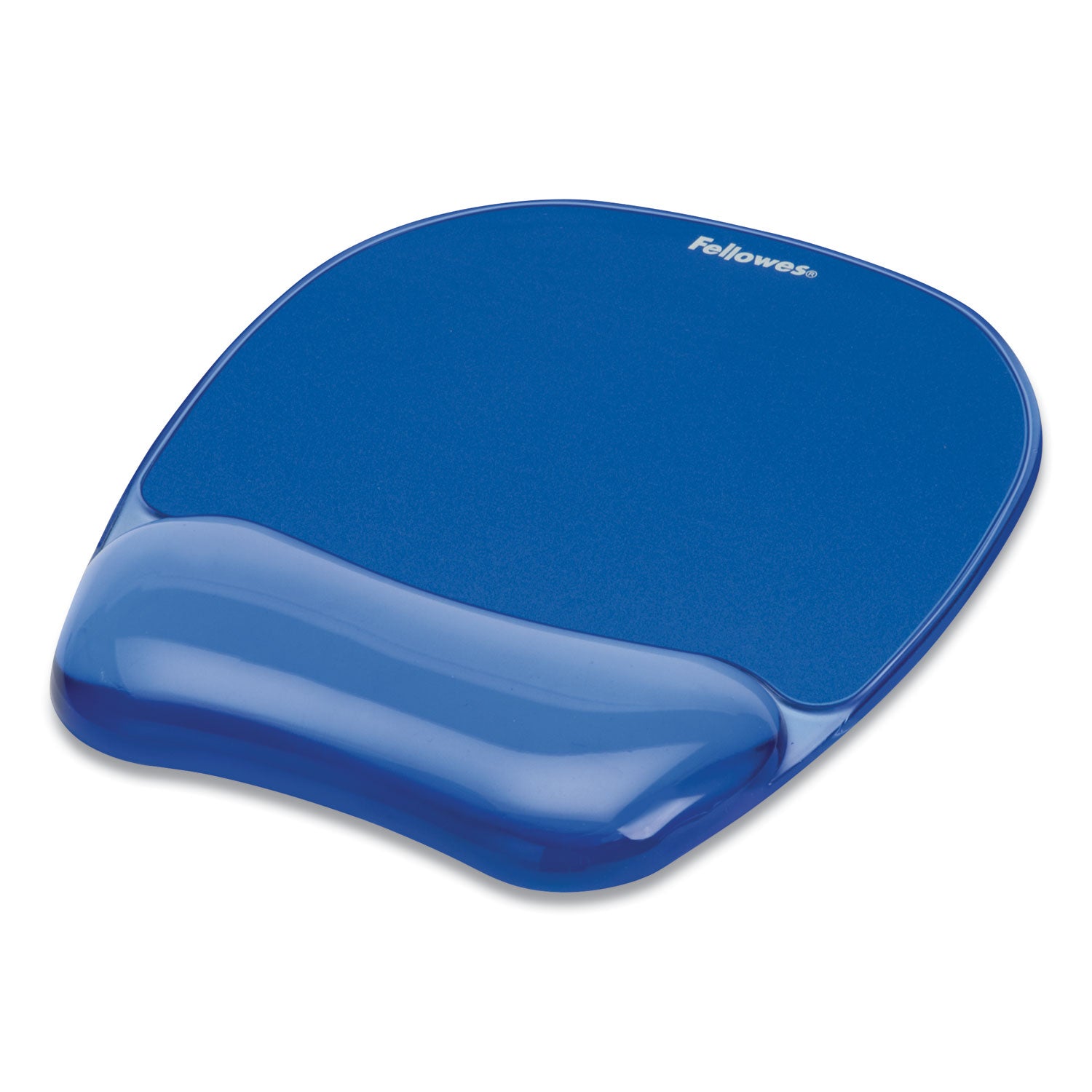 Gel Crystals Mouse Pad with Wrist Rest, 7.87 x 9.18, Blue -
