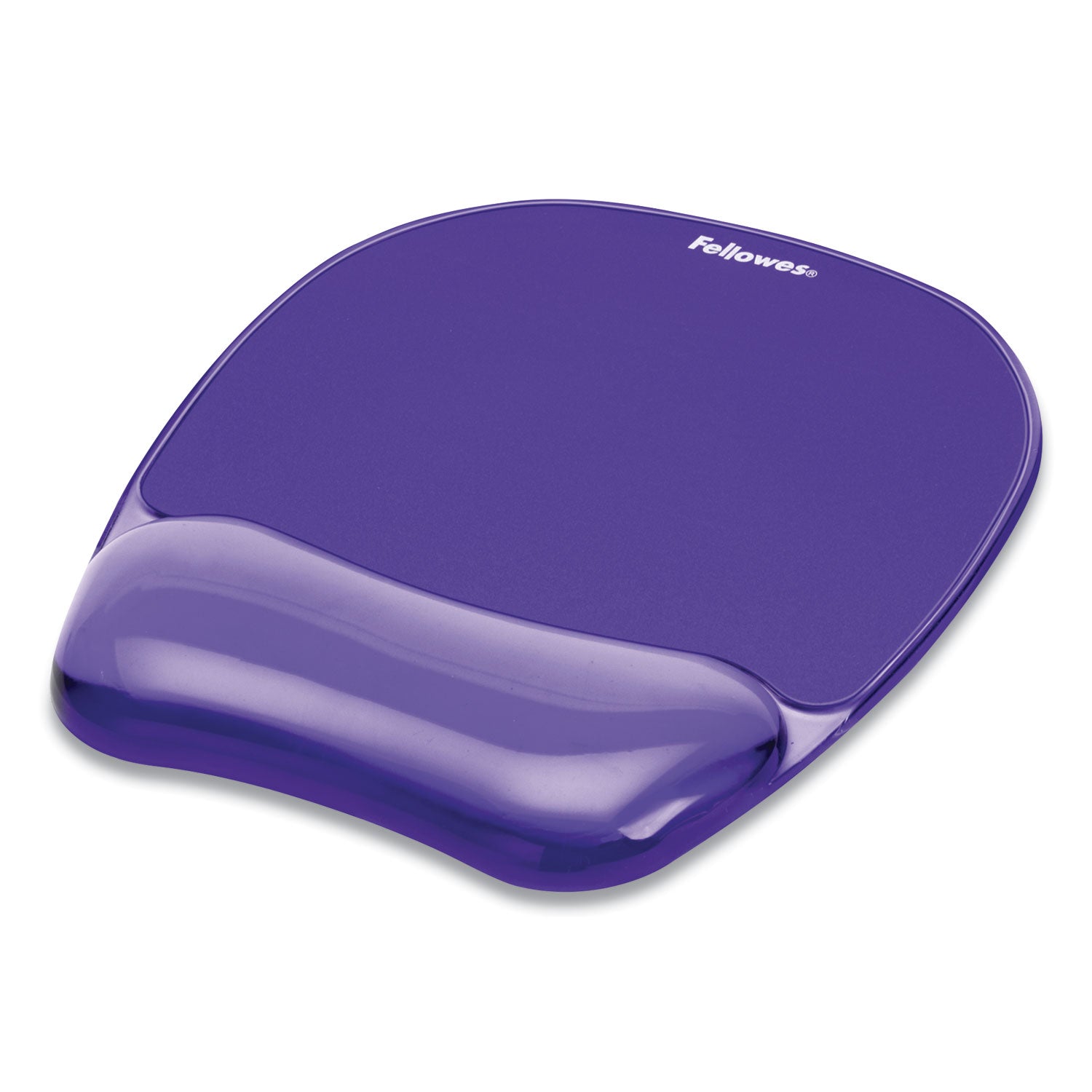 Gel Crystals Mouse Pad with Wrist Rest, 7.87 x 9.18, Purple -