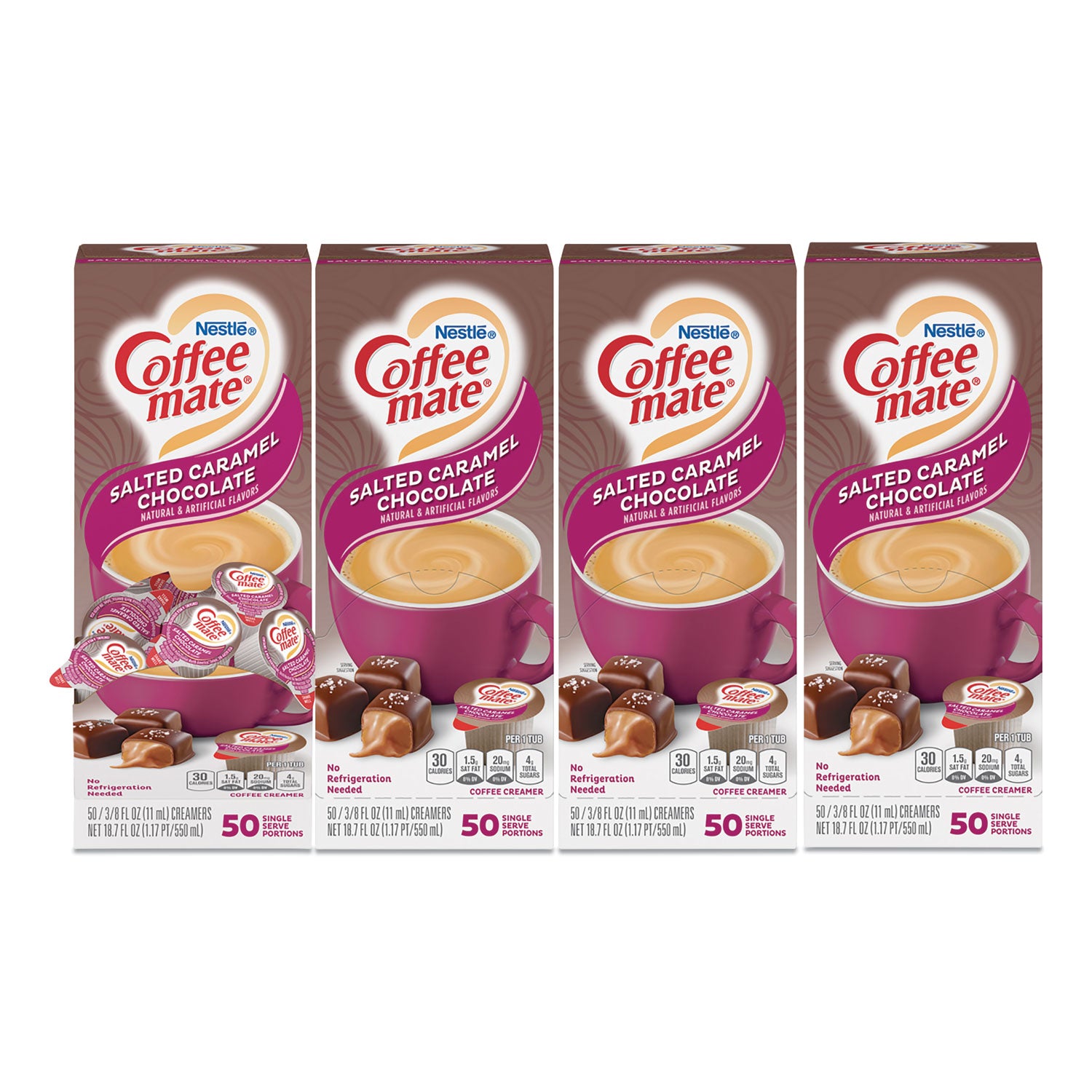 liquid-coffee-creamer-italian-sweet-creme-038-oz-mini-cups-50-box-4-boxes-carton-200-total-carton_nes84652ct - 1