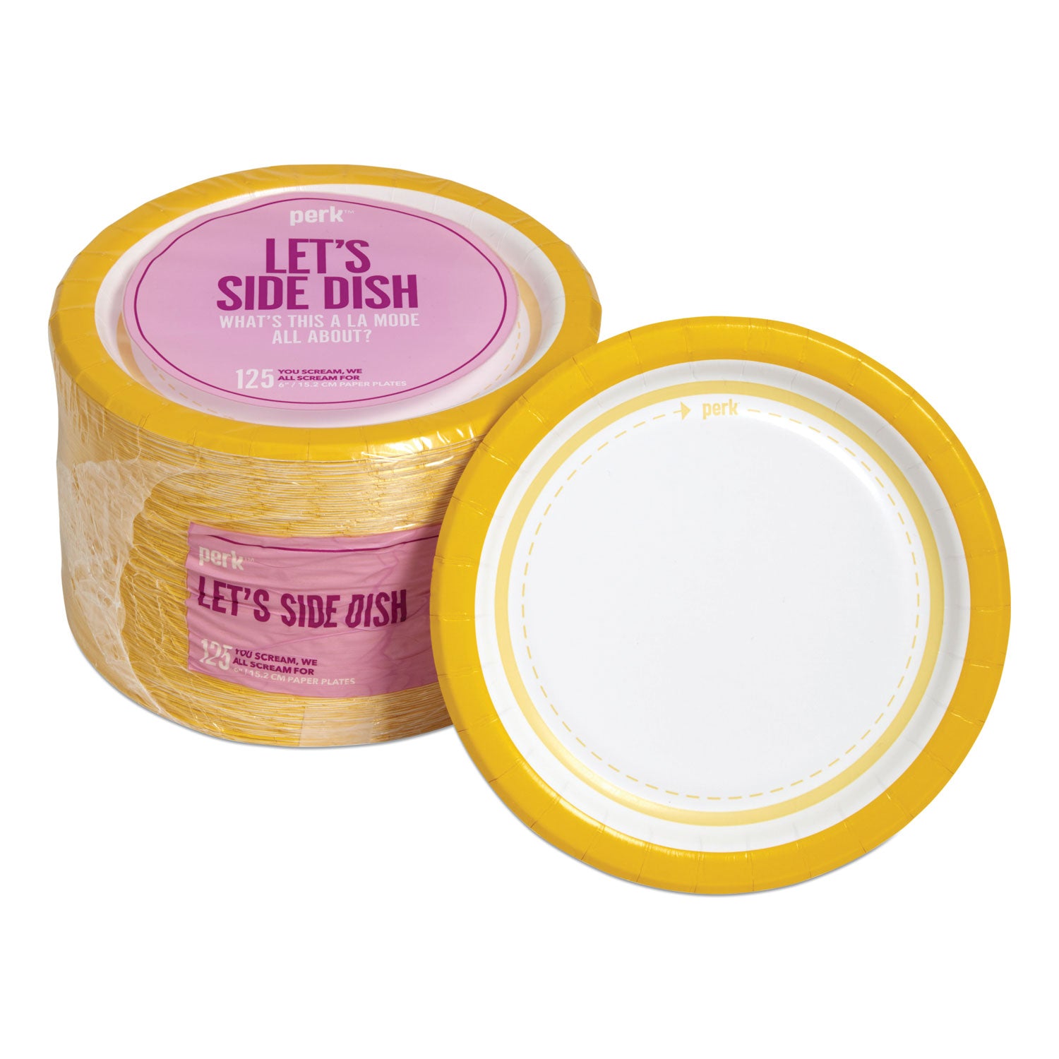 everyday-paper-plates-6-dia-white-yellow-125-pack_prk24375258 - 1