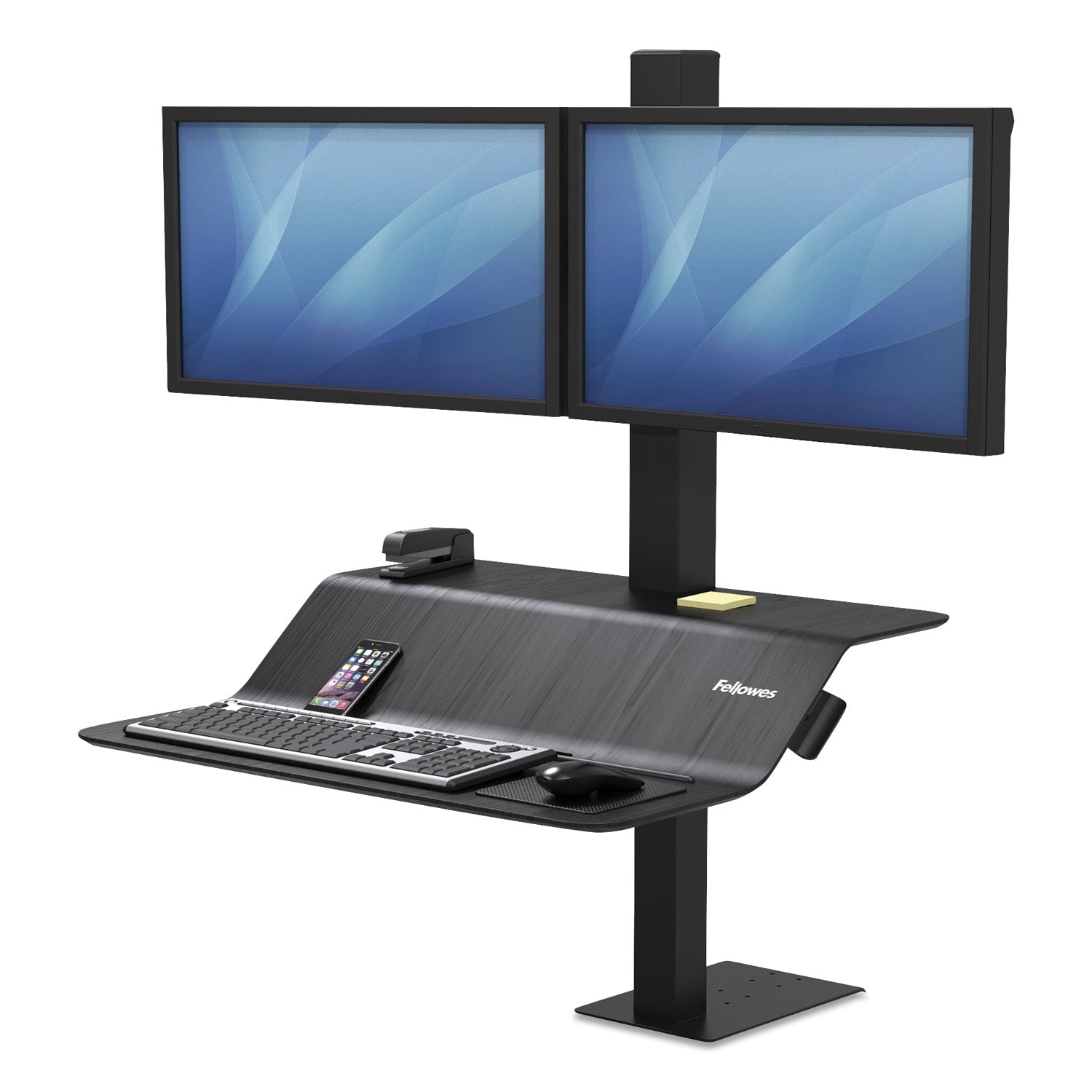 lotus-ve-sit-stand-workstation--dual-29-x-285-x-425-black_fel8082001 - 1