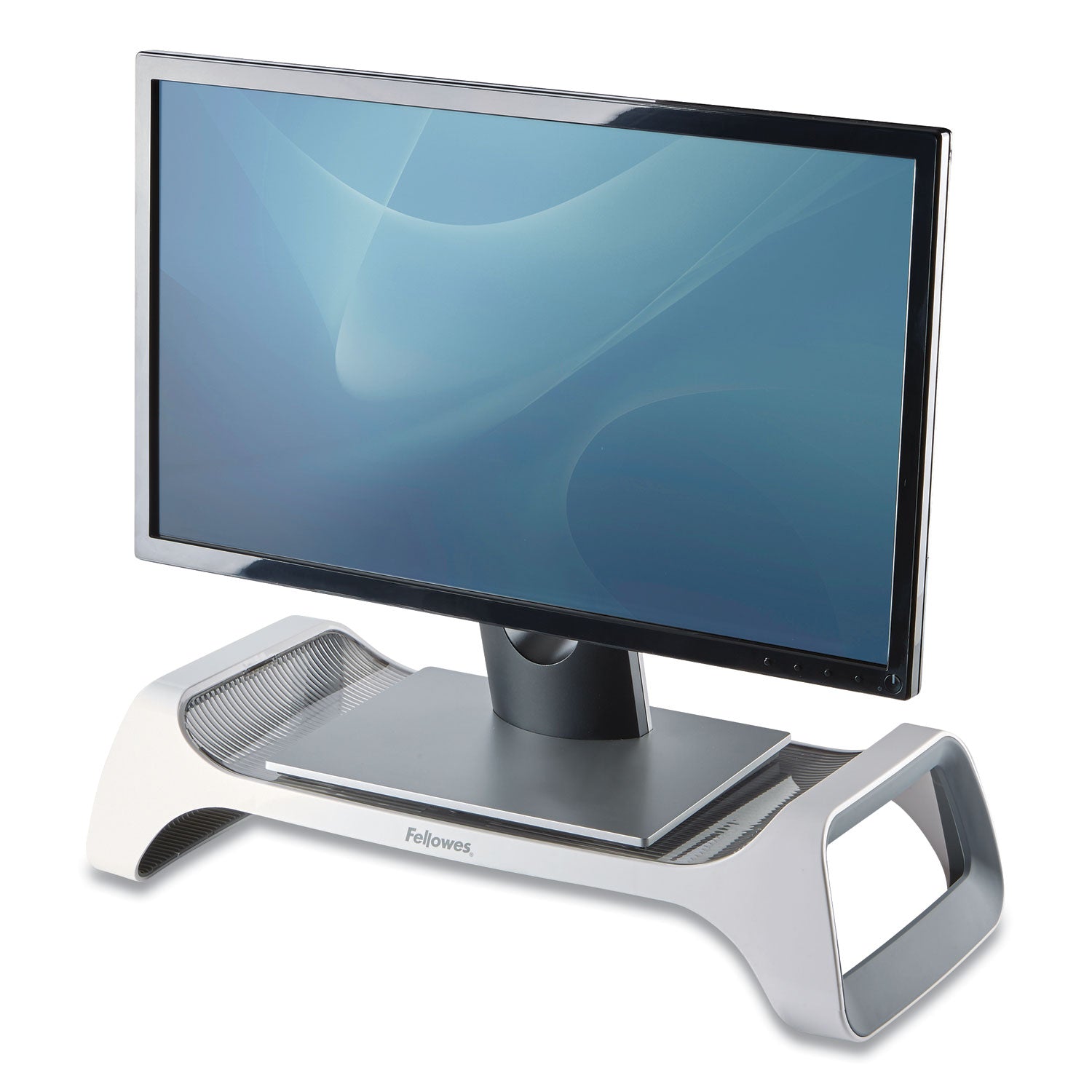 I-Spire Series Monitor Lift, 20" x 8.88" x 4.88", White/Gray, Supports 25 lbs -
