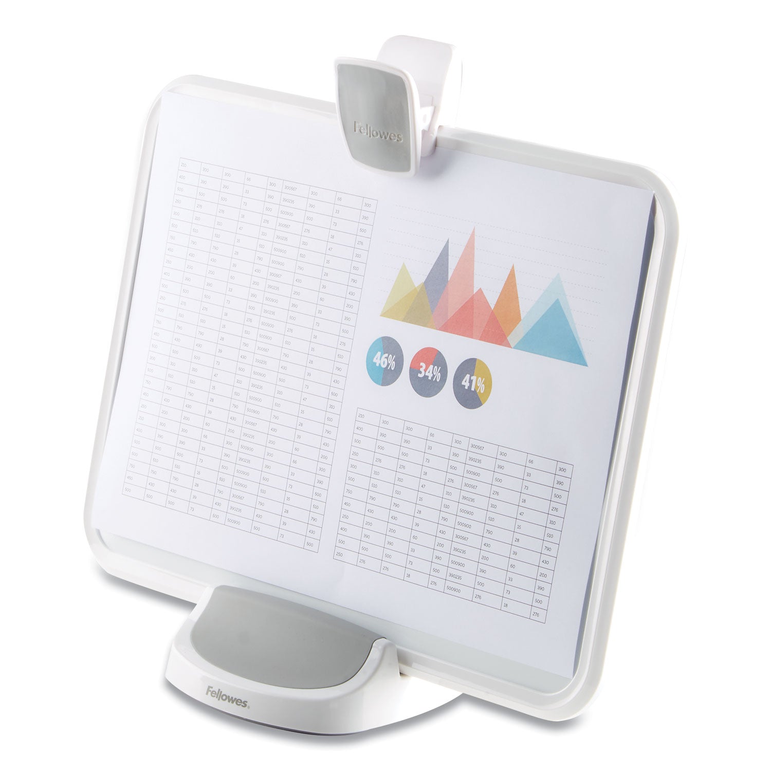 I-Spire Series Document Lift, 100 Sheet Capacity, ABS Plastic/High Impact Polystyrene, White/Gray -