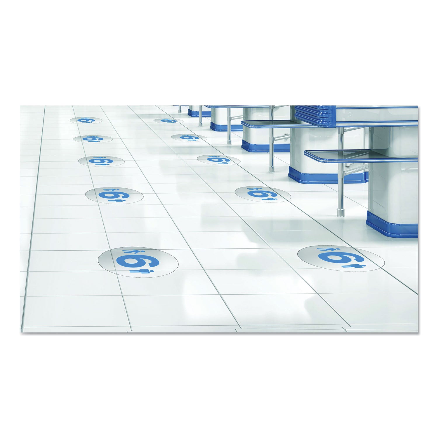 personal-spacing-discs-6-feet-apart-20-dia-clear-medium-blue-6-pack_defpsdd20sixft6 - 2
