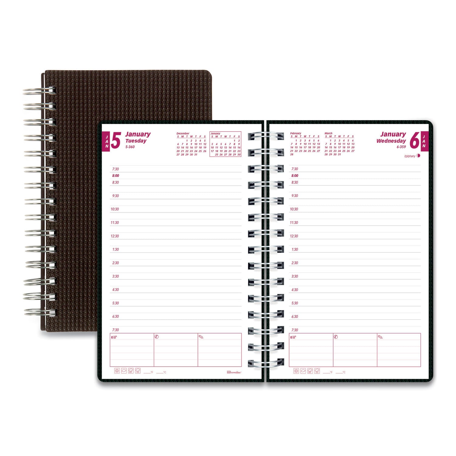 duraflex-daily-planner-8-x-5-black-cover-12-month-jan-to-dec-2024_redcb634vblk - 1