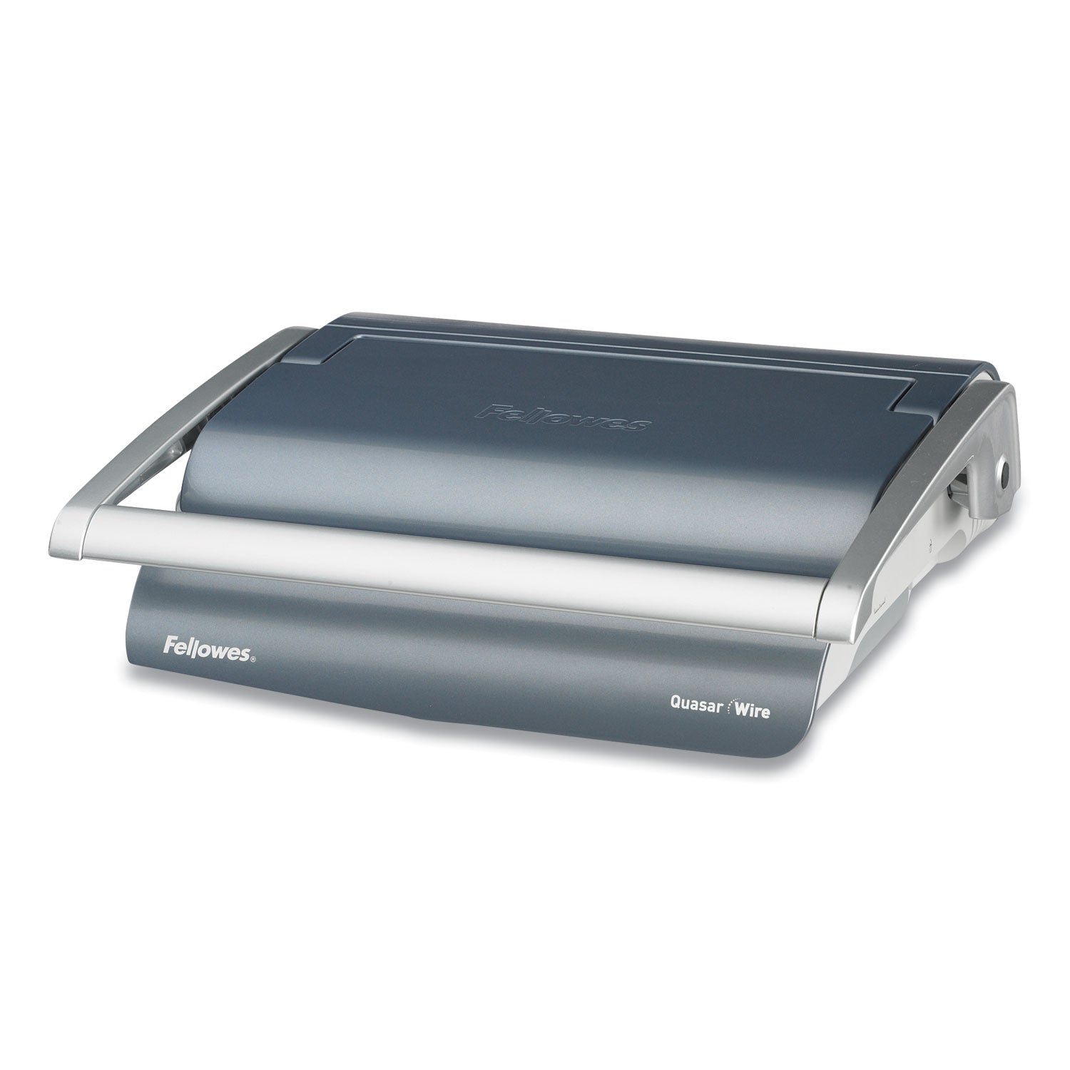 Quasar Manual Wire Binding Machine, 130 Sheets, 8.13 x 15.38 x 5.13, Metallic Gray -