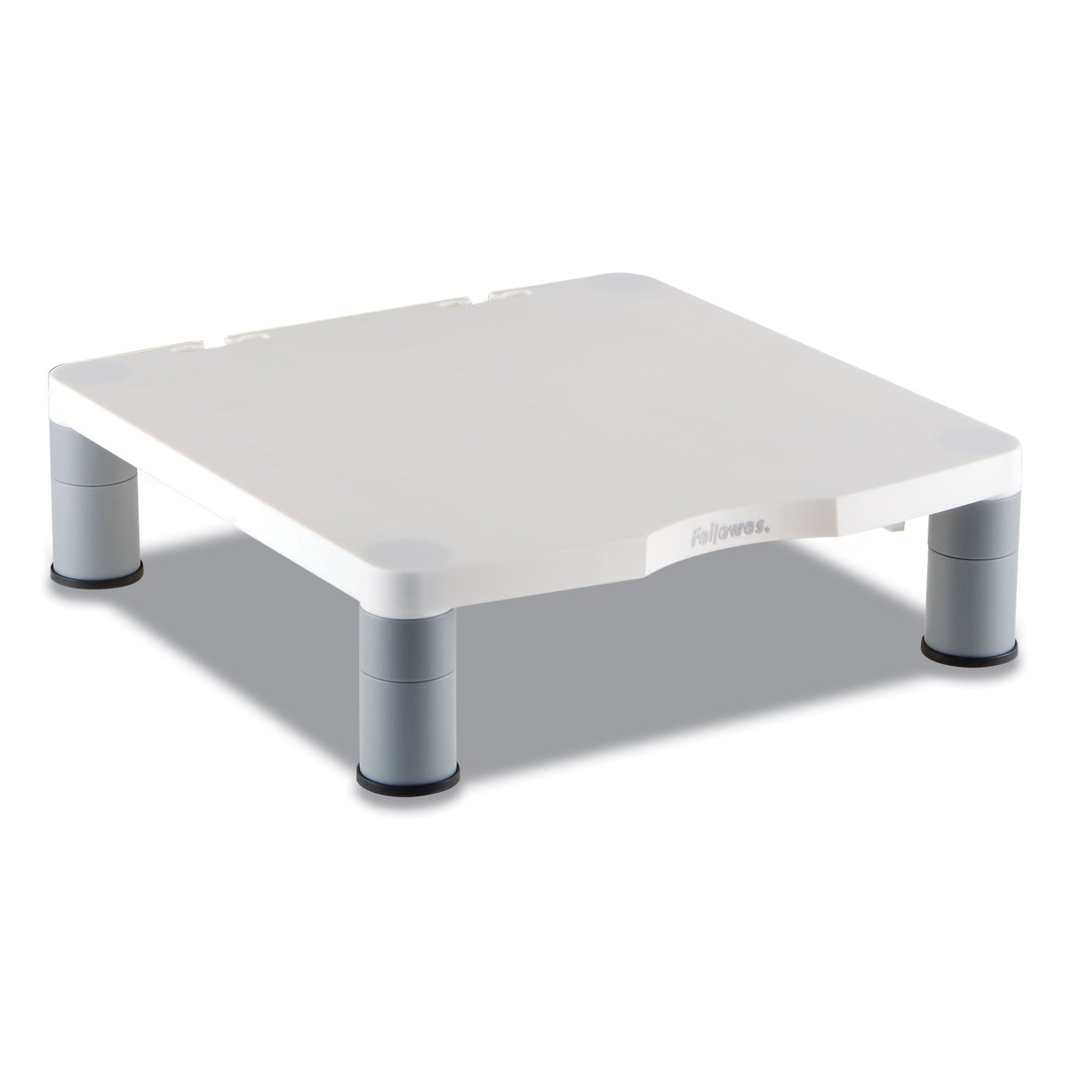 Standard Monitor Riser, For 21" Monitors, 13.38" x 13.63" x 2" to 4", Platinum/Graphite, Supports 60 lbs -