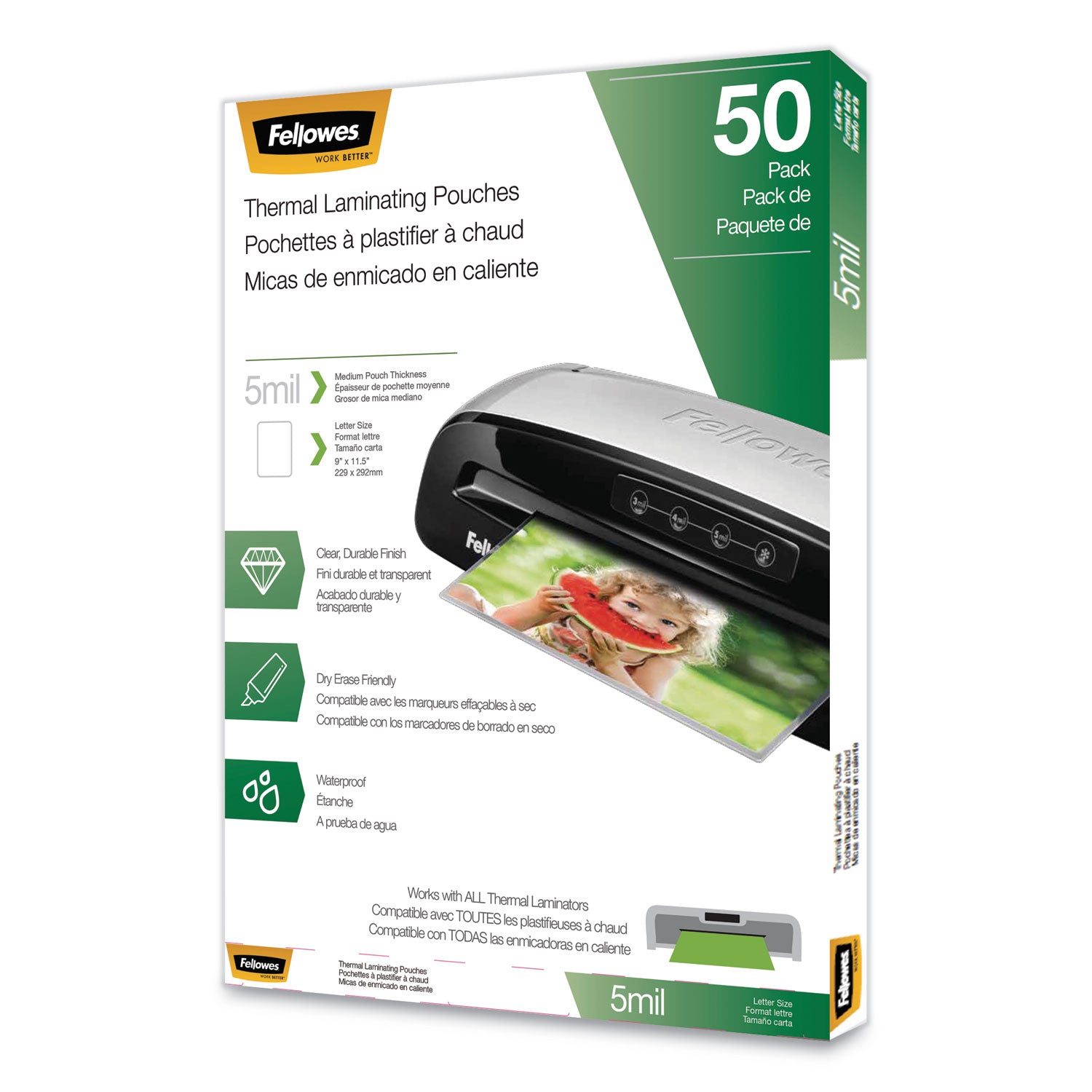 thermal-laminating-pouches-5-mil-9-x-115-matte-clear-50-pack_fel5744501 - 1