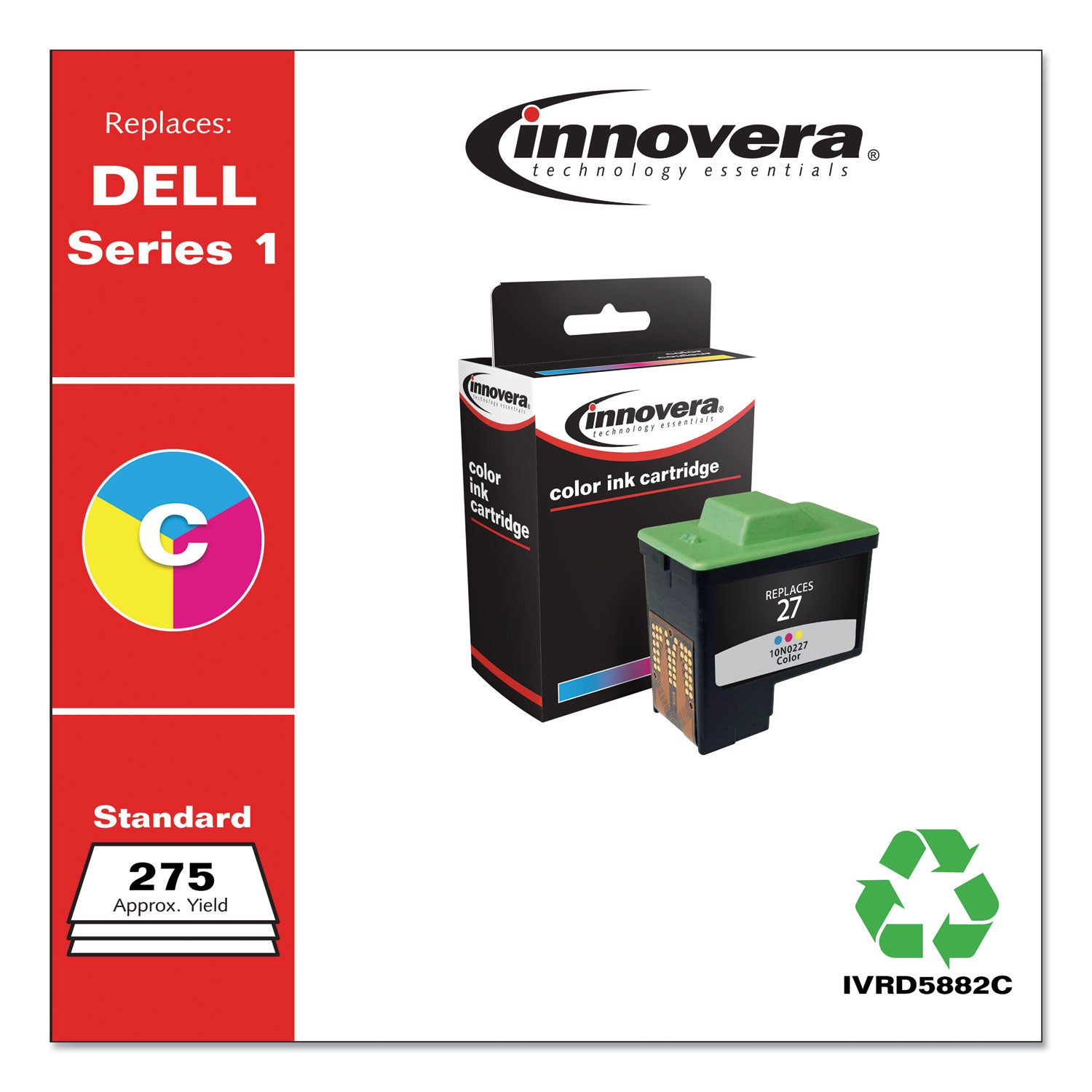 Remanufactured Tri-Color High-Yield Ink, Replacement for Series 1 (T0530), 275 Page-Yield -
