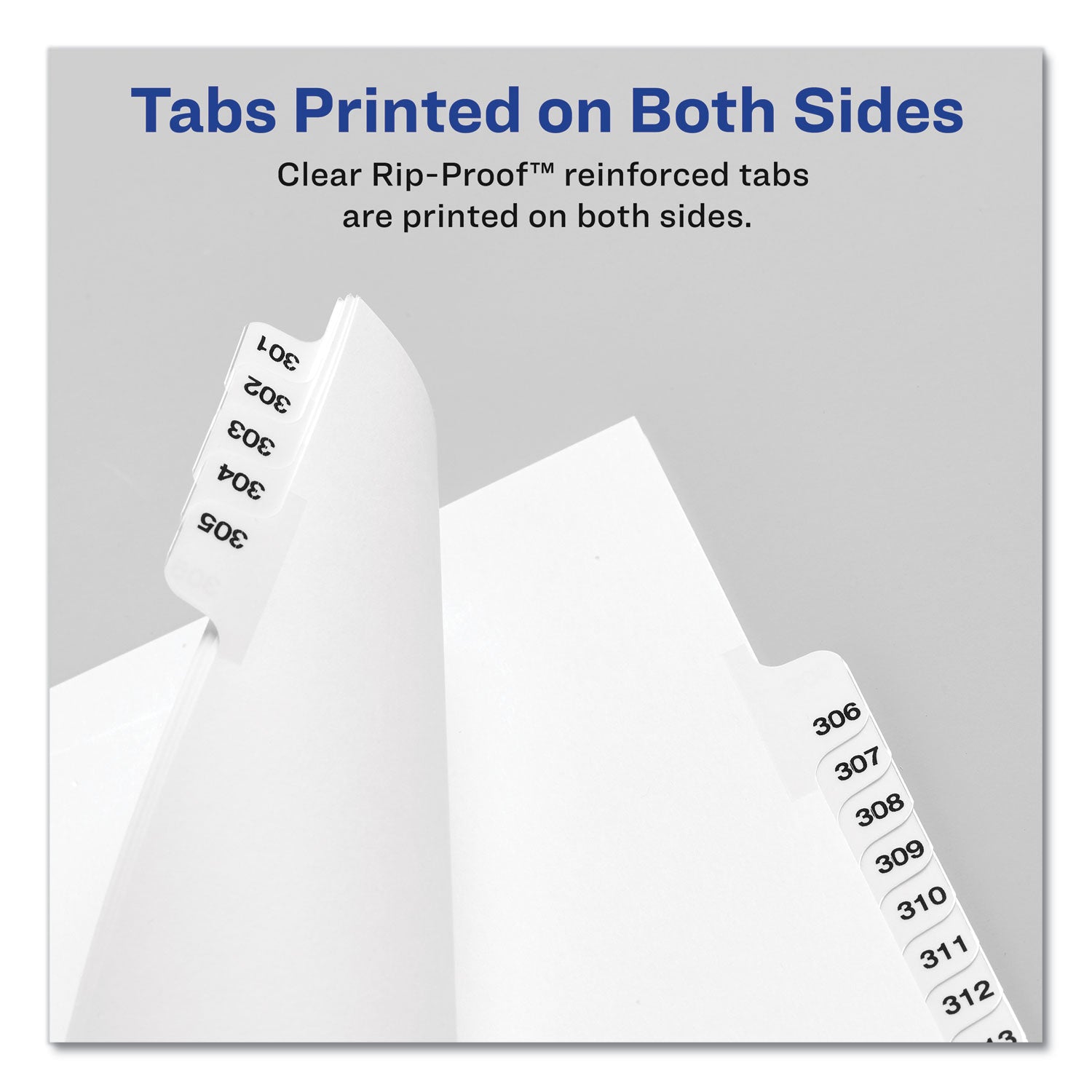 Preprinted Legal Exhibit Side Tab Index Dividers, Avery Style, 10-Tab, 3, 11 x 8.5, White, 25/Pack -