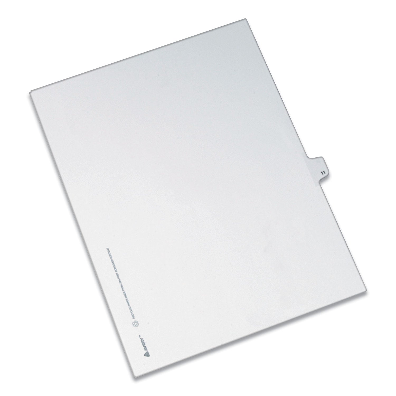 Preprinted Legal Exhibit Side Tab Index Dividers, Allstate Style, 10-Tab, 11, 11 x 8.5, White, 25/Pack -