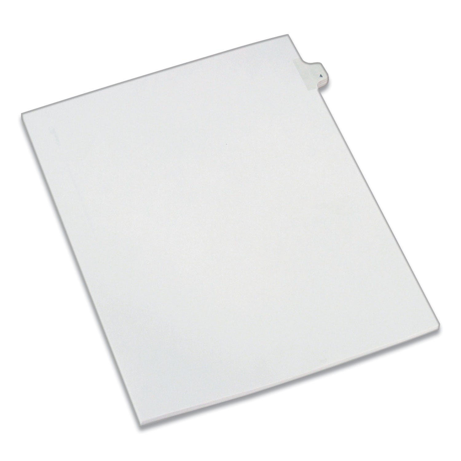 Preprinted Legal Exhibit Side Tab Index Dividers, Allstate Style, 10-Tab, 4, 11 x 8.5, White, 25/Pack -